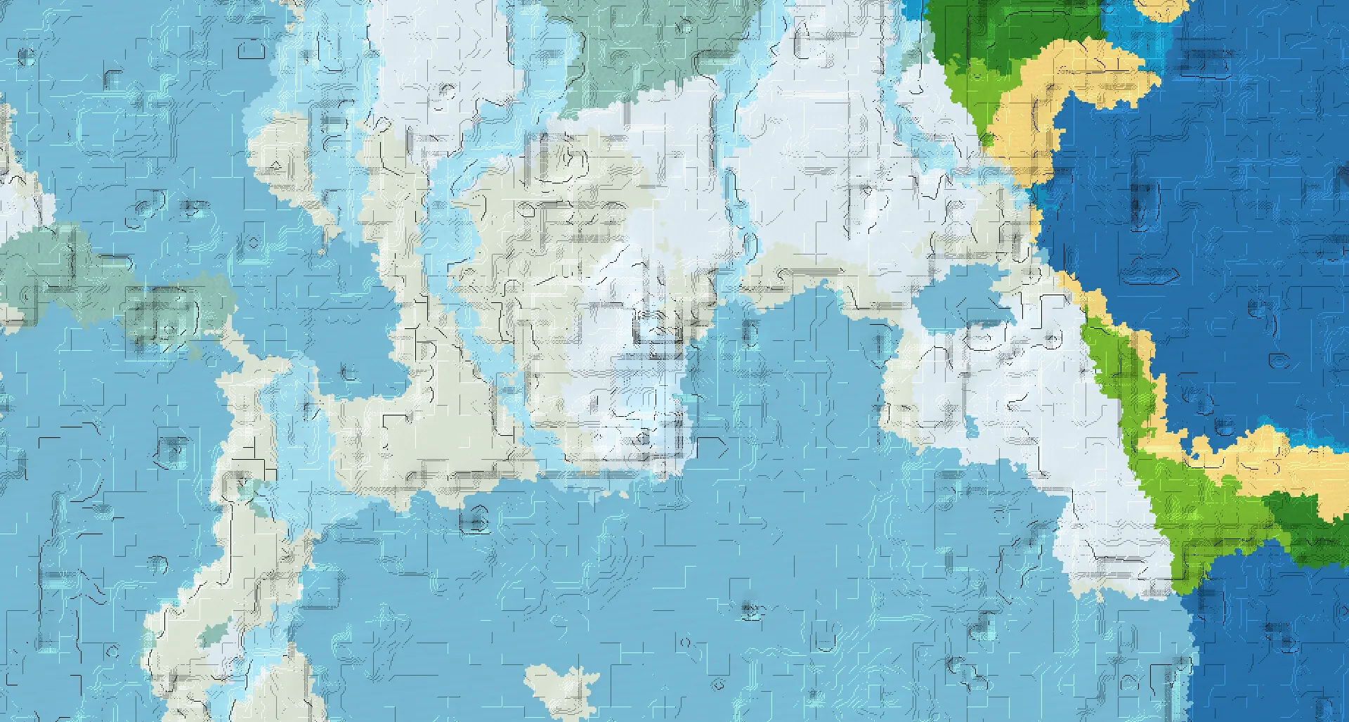 Seed map — Ice Spikes Southwest of a Snowy Plains Start with Trial Chambers