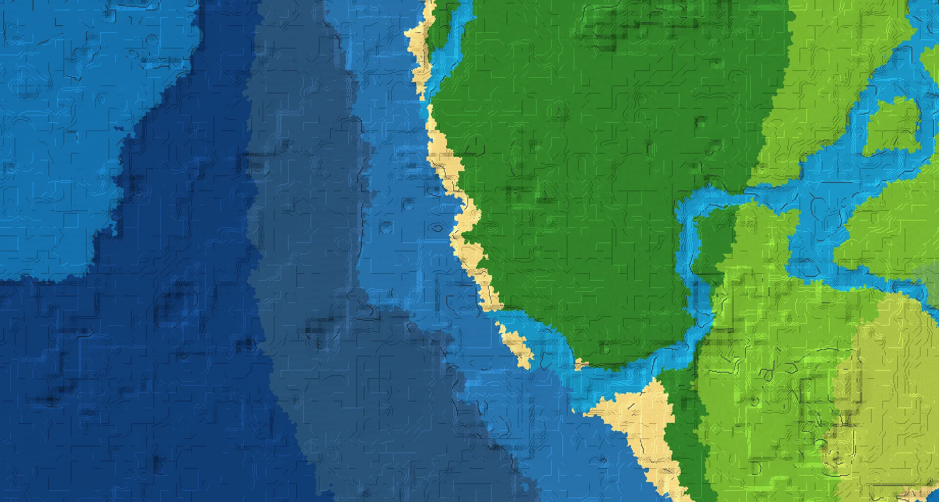 Seed map — Buried Treasure Northwest of a Forest Start with Pillager Outpost
