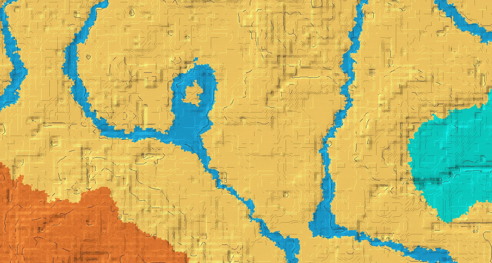Seed map — Desert Temple South of the Desert Start with Ruined Portal