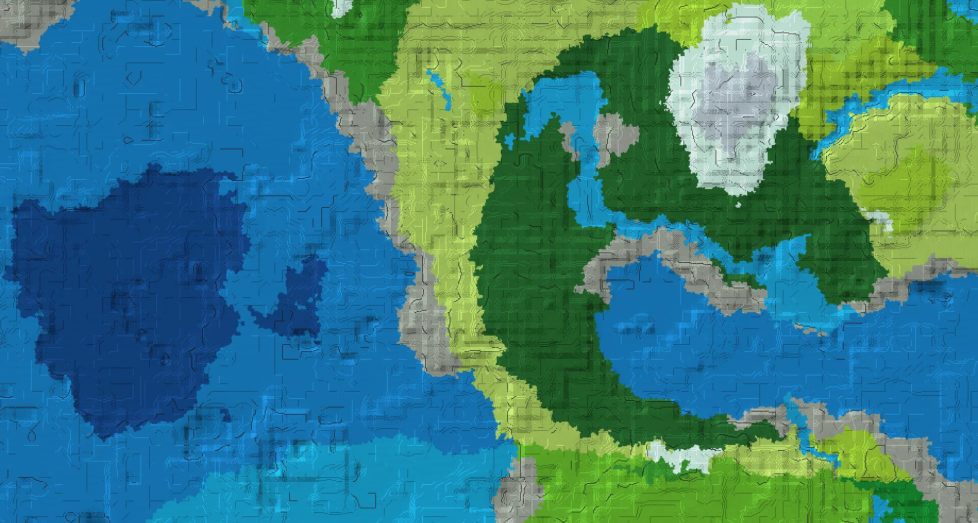 Seed map — Deep Dark Southeast of a Old Growth Birch Forest Start