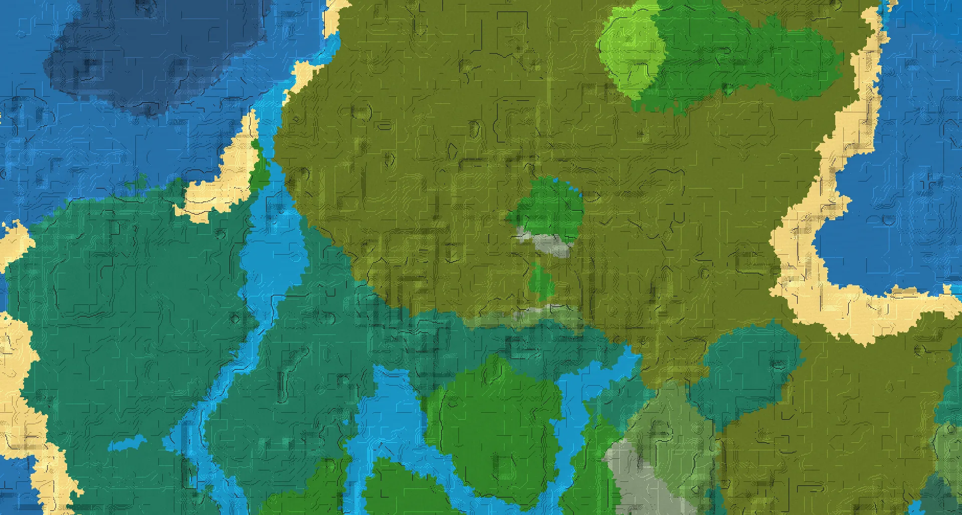 Seed map — Swamp Start with Ruined Portal with Village