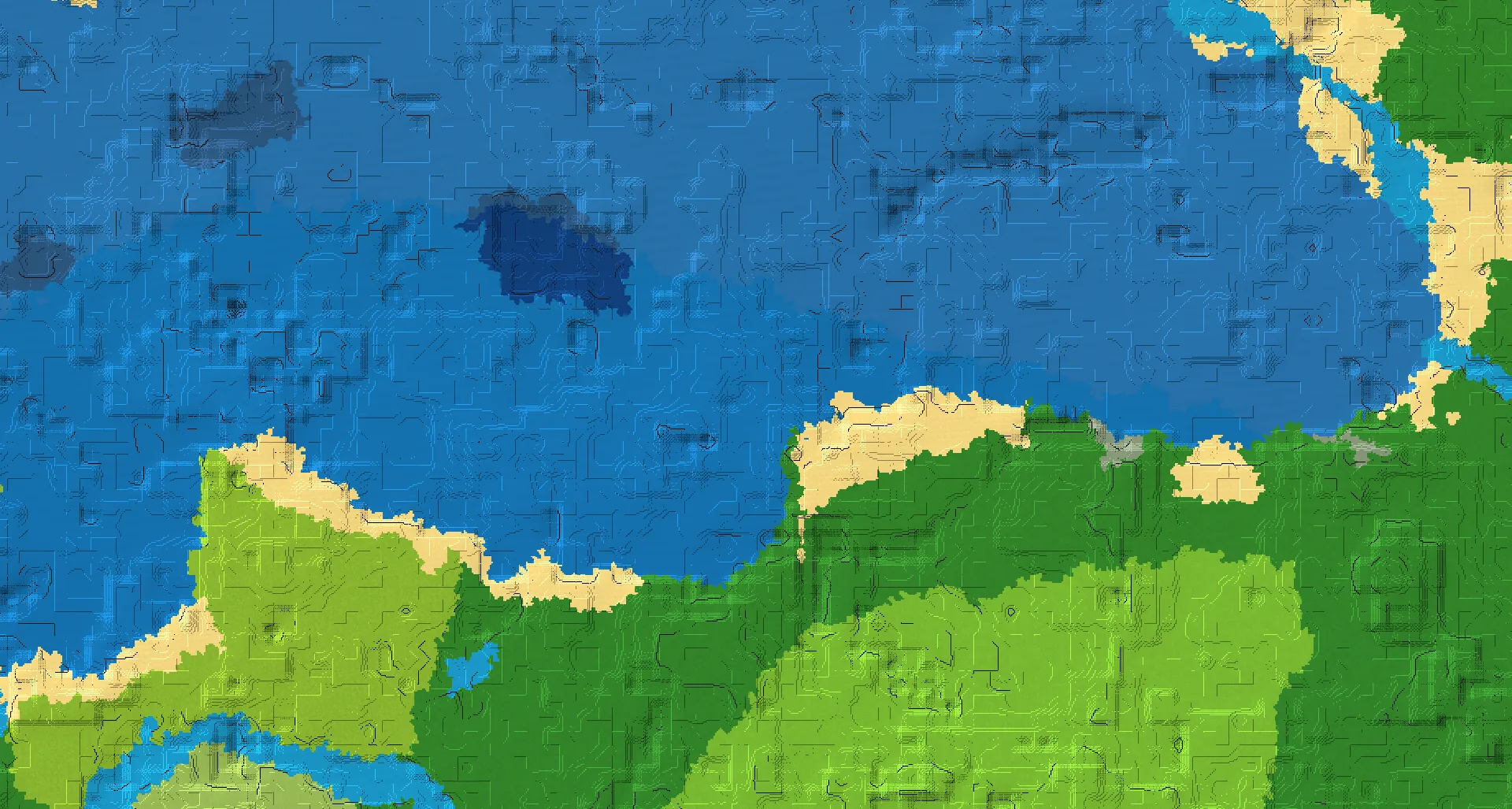 Seed map — Ruined Portal West of a Forest Start