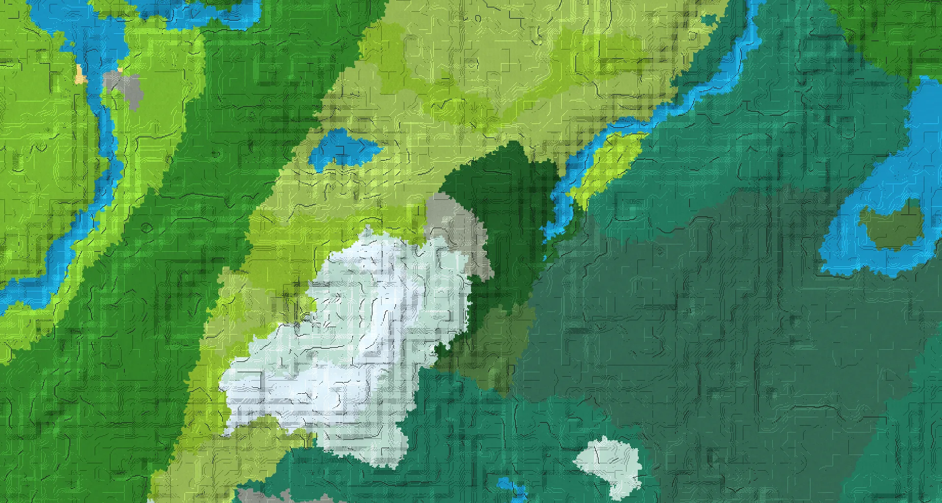 Seed map — Pale Garden Northeast of a Lush Caves Start