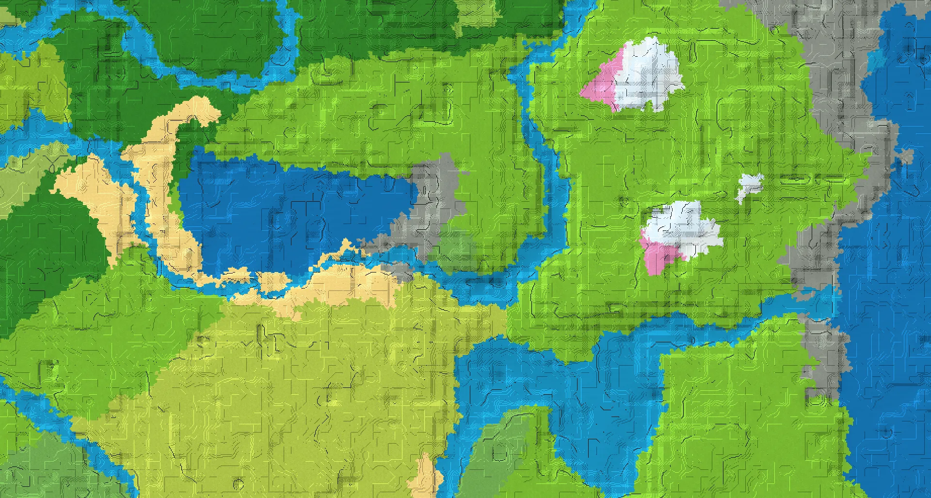 Seed map — Flower Forest West of a Plains Start