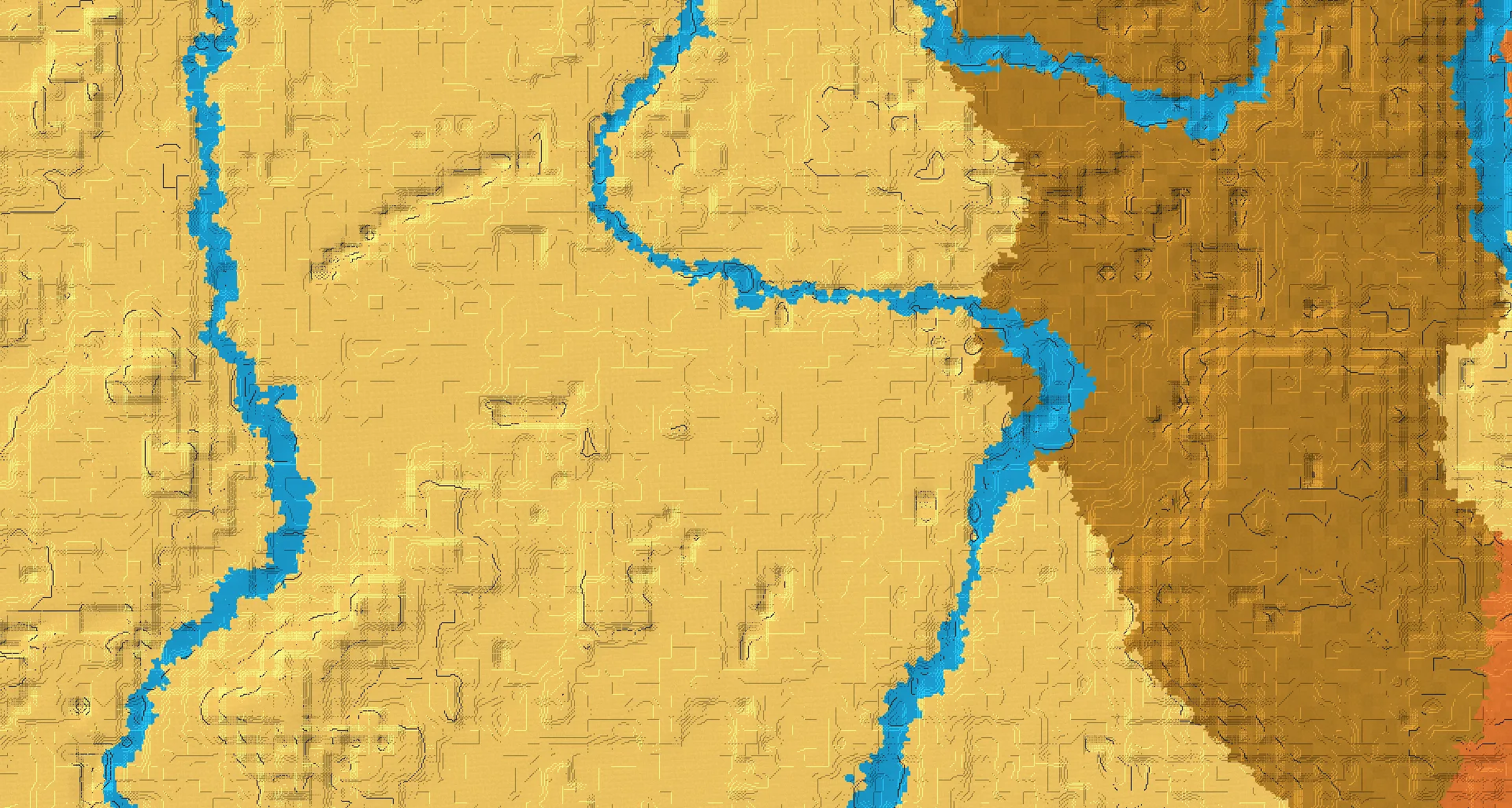 Seed map — Desert Temple Northeast of the Desert Start