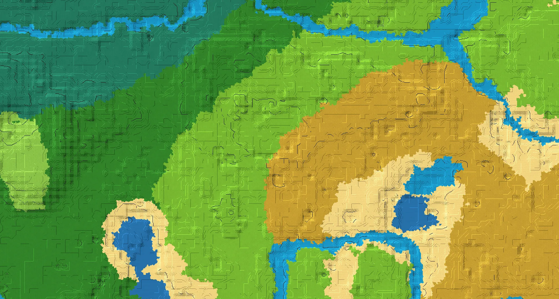 Seed map — Dappled Forest East of a Forest Start