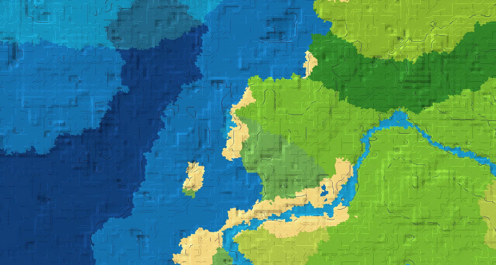 Seed map — Flower Forest South of a Plains Start