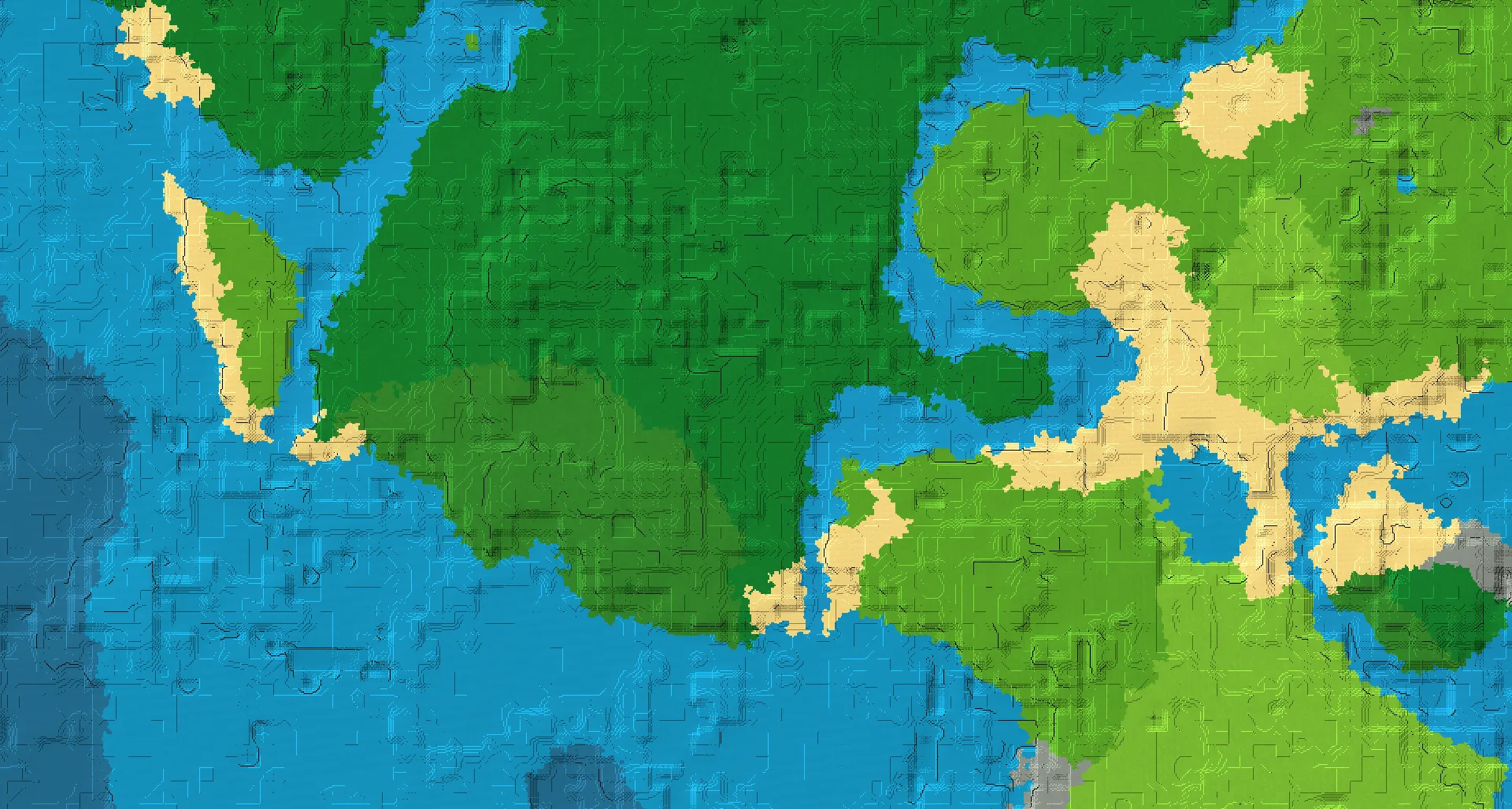 Seed map — Jungle Temple Southwest of a Sparse Jungle Start with Village