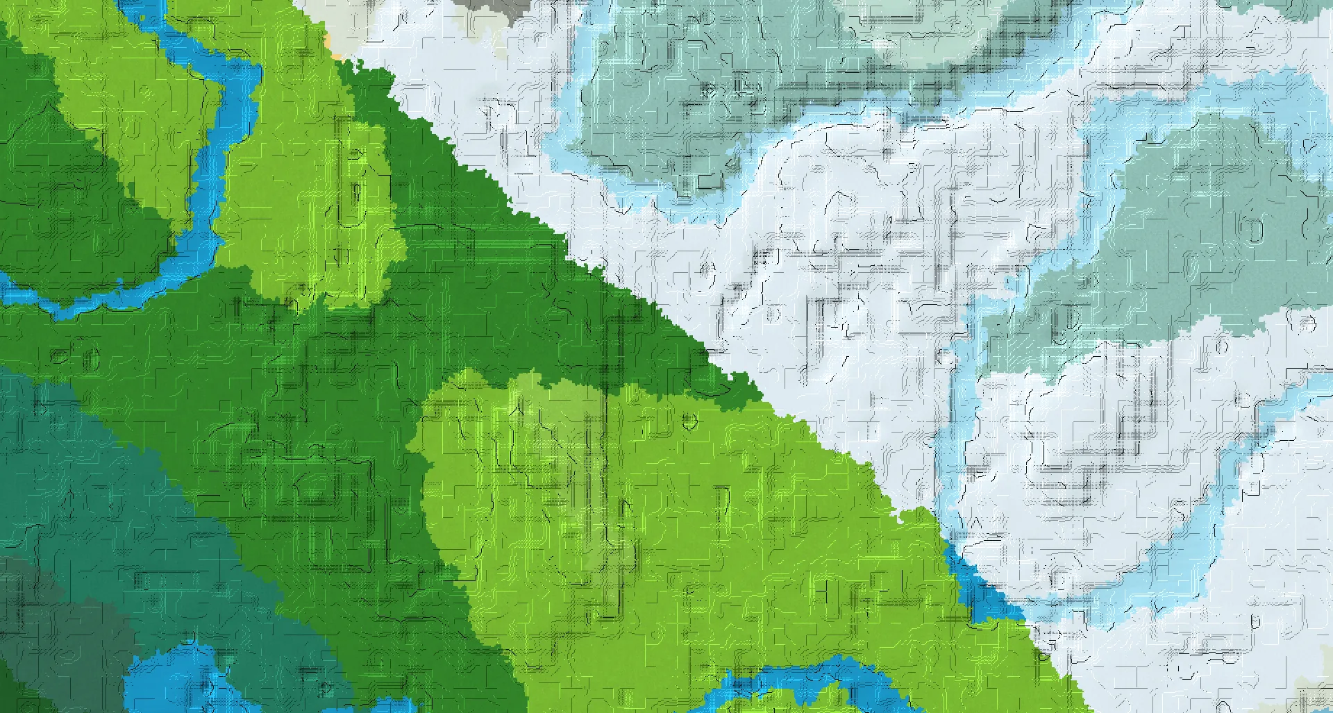 Seed map — Forest Start with Village at 0, 0