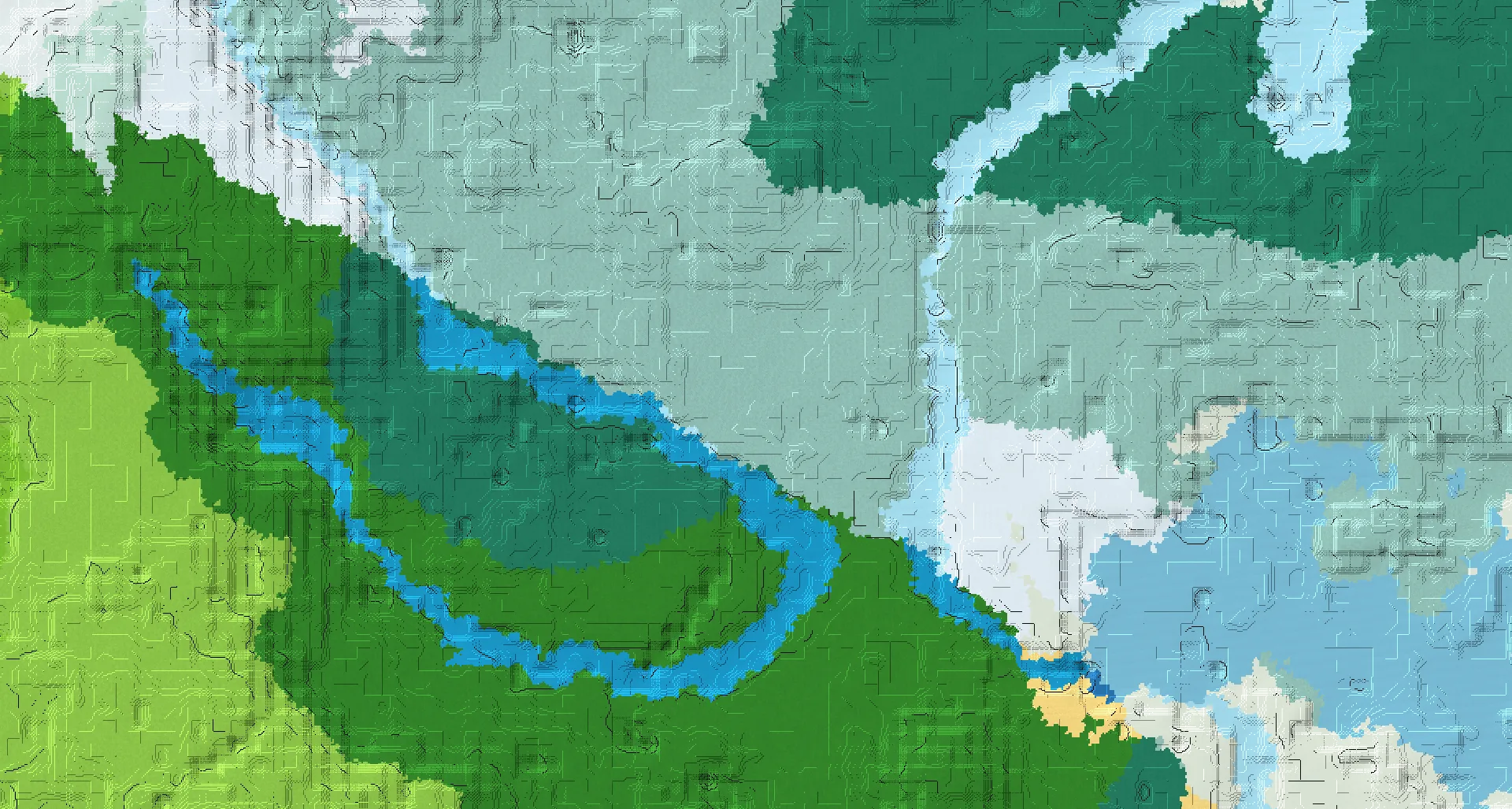 Seed map — Snowy Taiga Start with Village