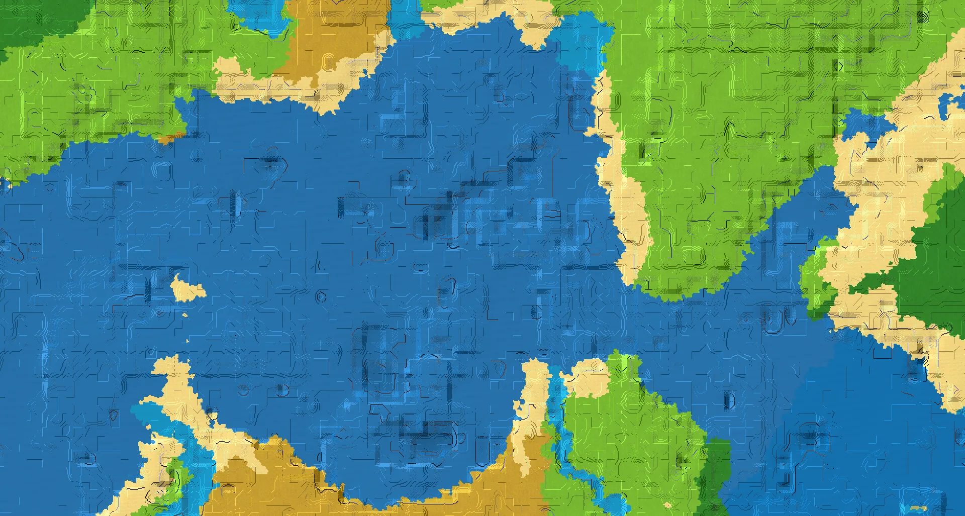 Seed map — Ocean Ruins West of a Plains Start
