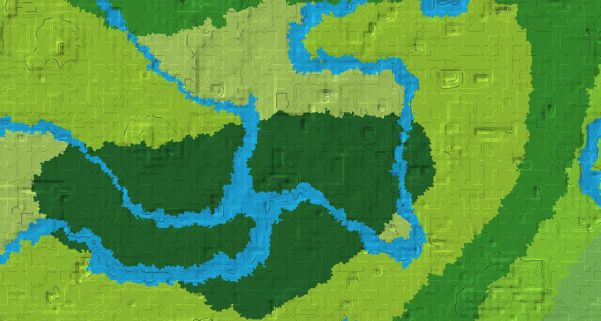 Seed map — Woodland Mansion Southwest of a Forest Start at -432, 640