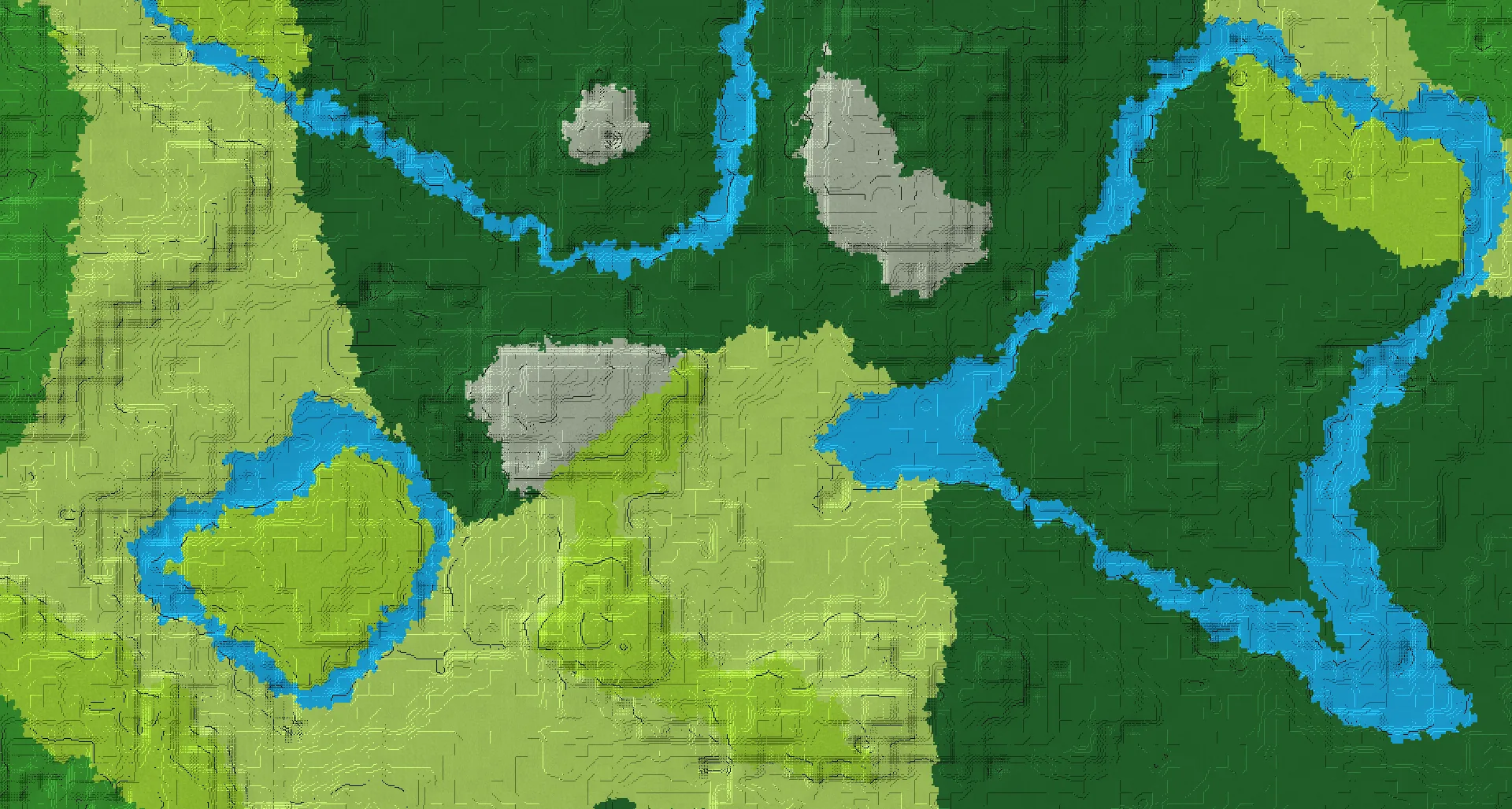 Seed map — Trail Ruins Southeast of a Dark Forest Start with Trial Chambers