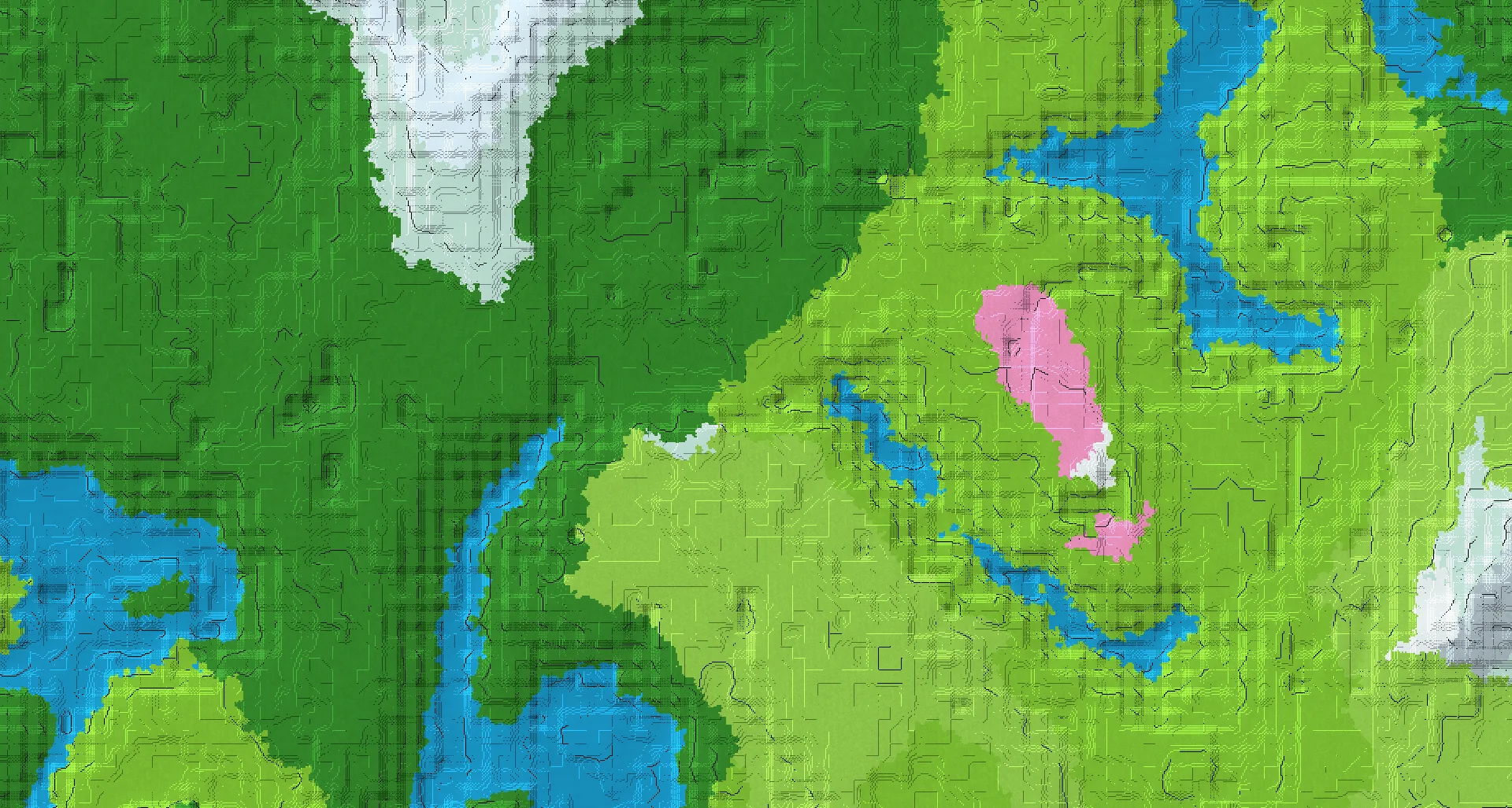 Seed map — 2 Villages near a Cherry Grove Start