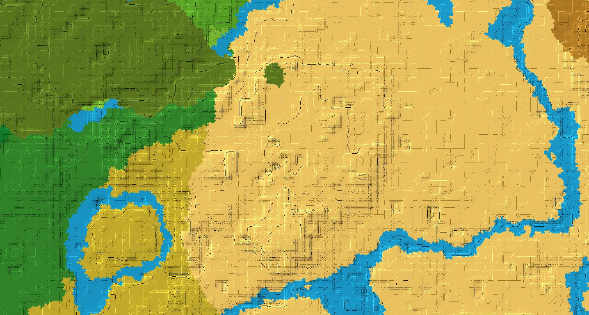 Seed map — Desert Temple Northwest of a Desert Start with Trial Chambers