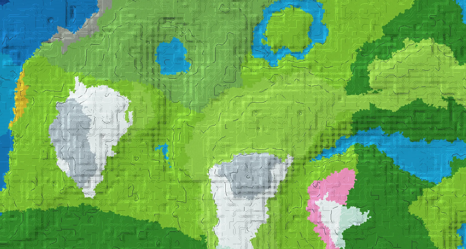 Seed map — Ancient City East of a Plains Start