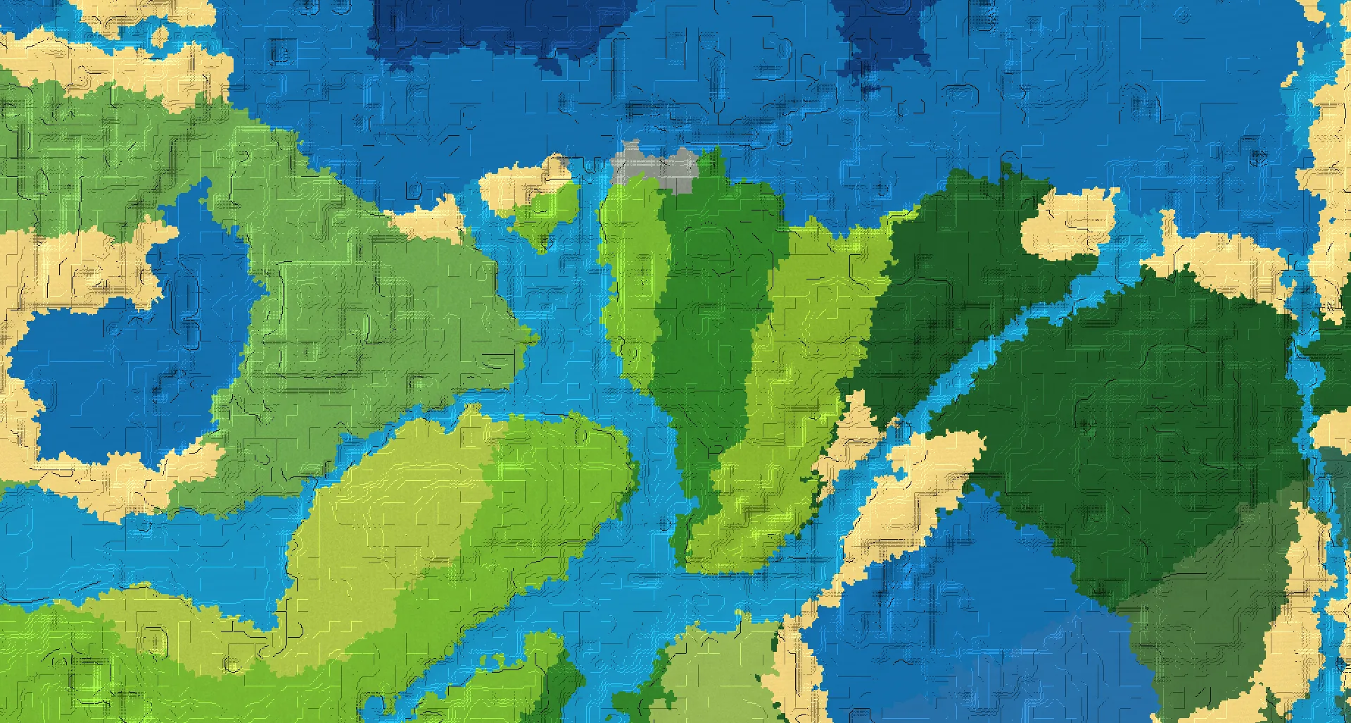 Seed map — Forest Start with Trial Chambers with Pillager Outpost