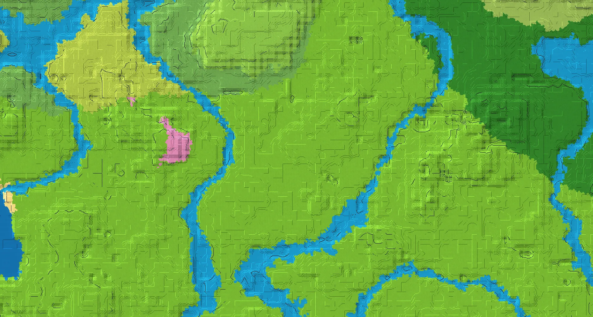 Seed map — 2 Villages near a Plains Start at 160, -176