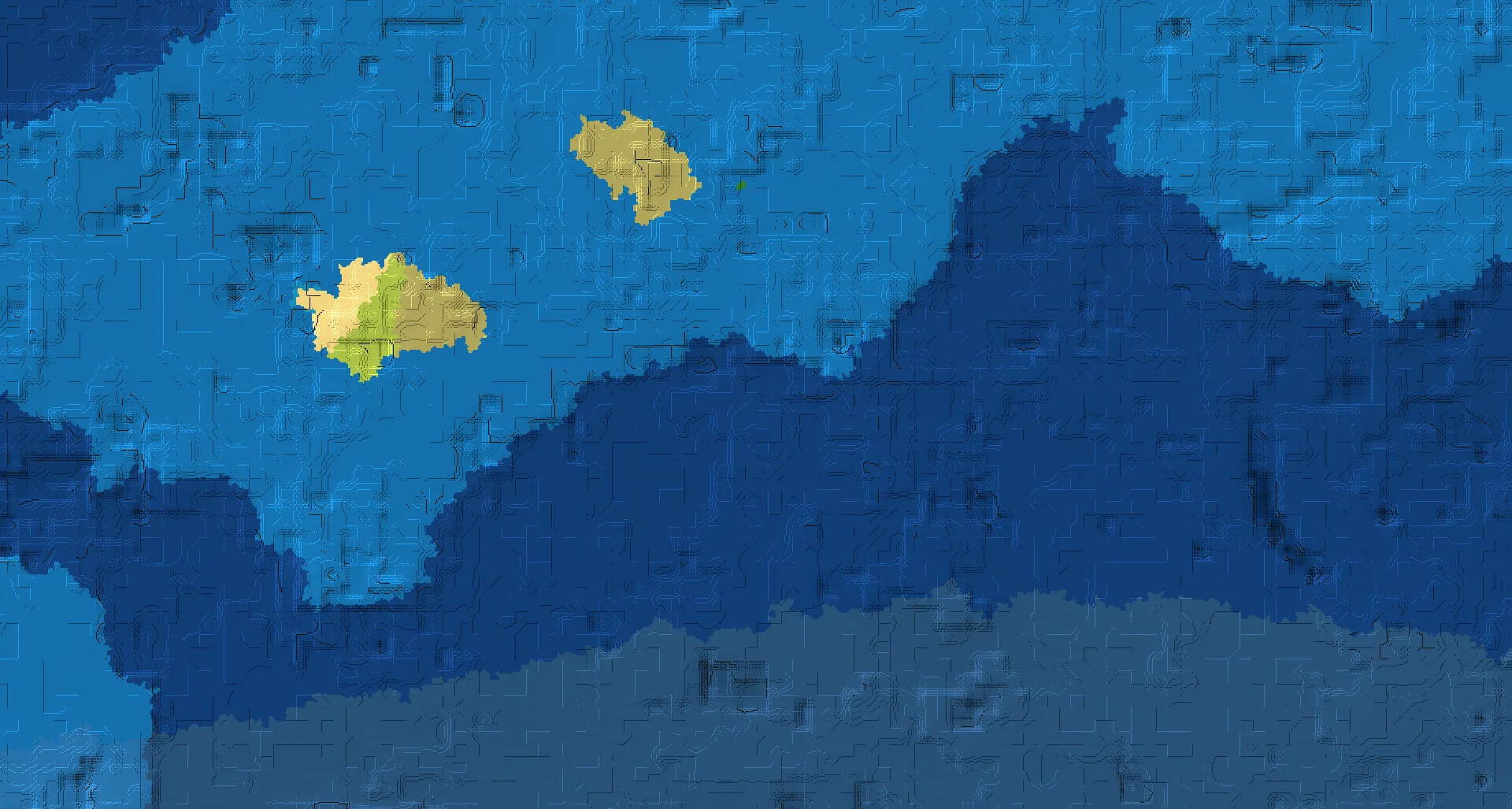 Seed map — Windswept Savanna Ocean Start with a Shipwreck with Ruined Portal