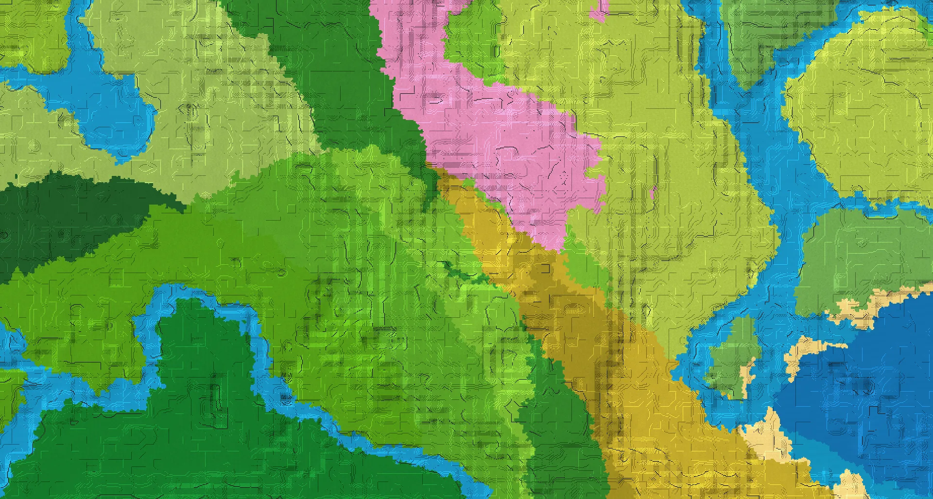 Seed map — The lush tropical crater