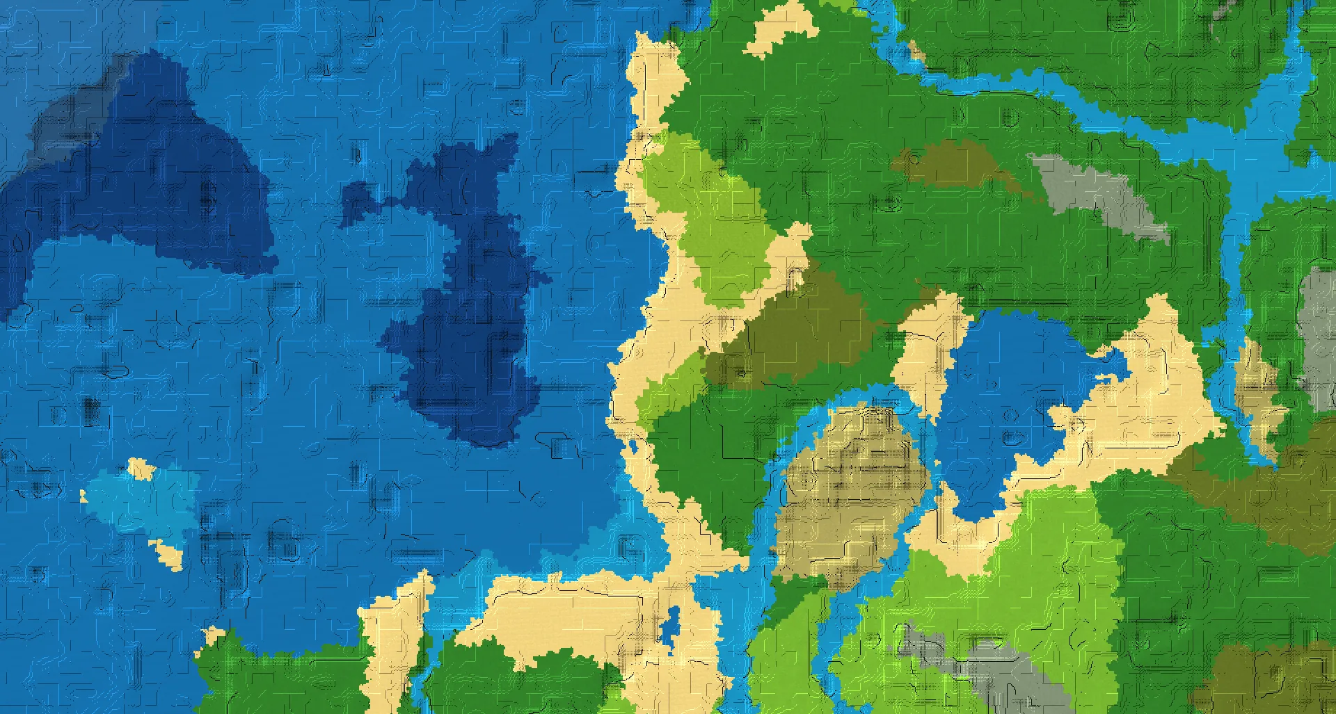 Seed map — Beach North of a Birch Forest Start