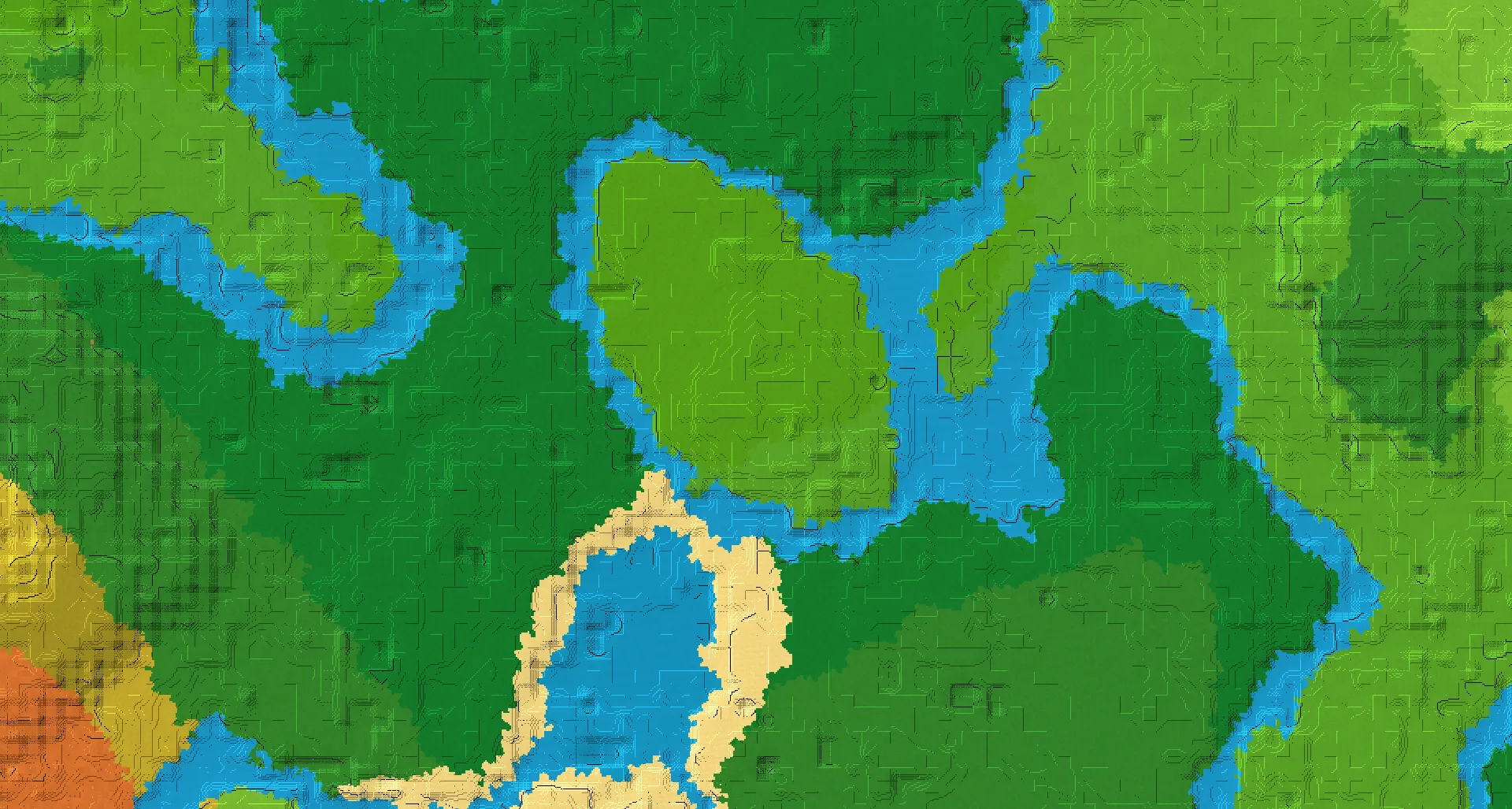 Seed map — Bamboo Jungle North of a Forest Start