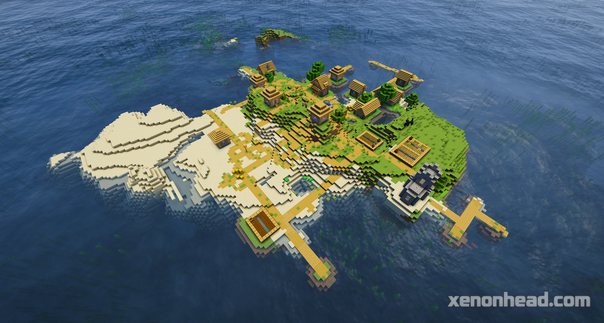 Cozy survival island village