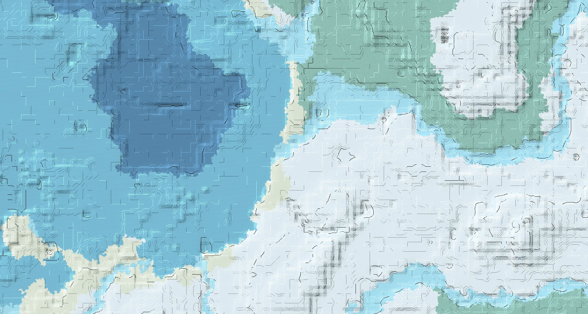 Seed map — Snowy Plains Start with Trial Chambers at 296, 88