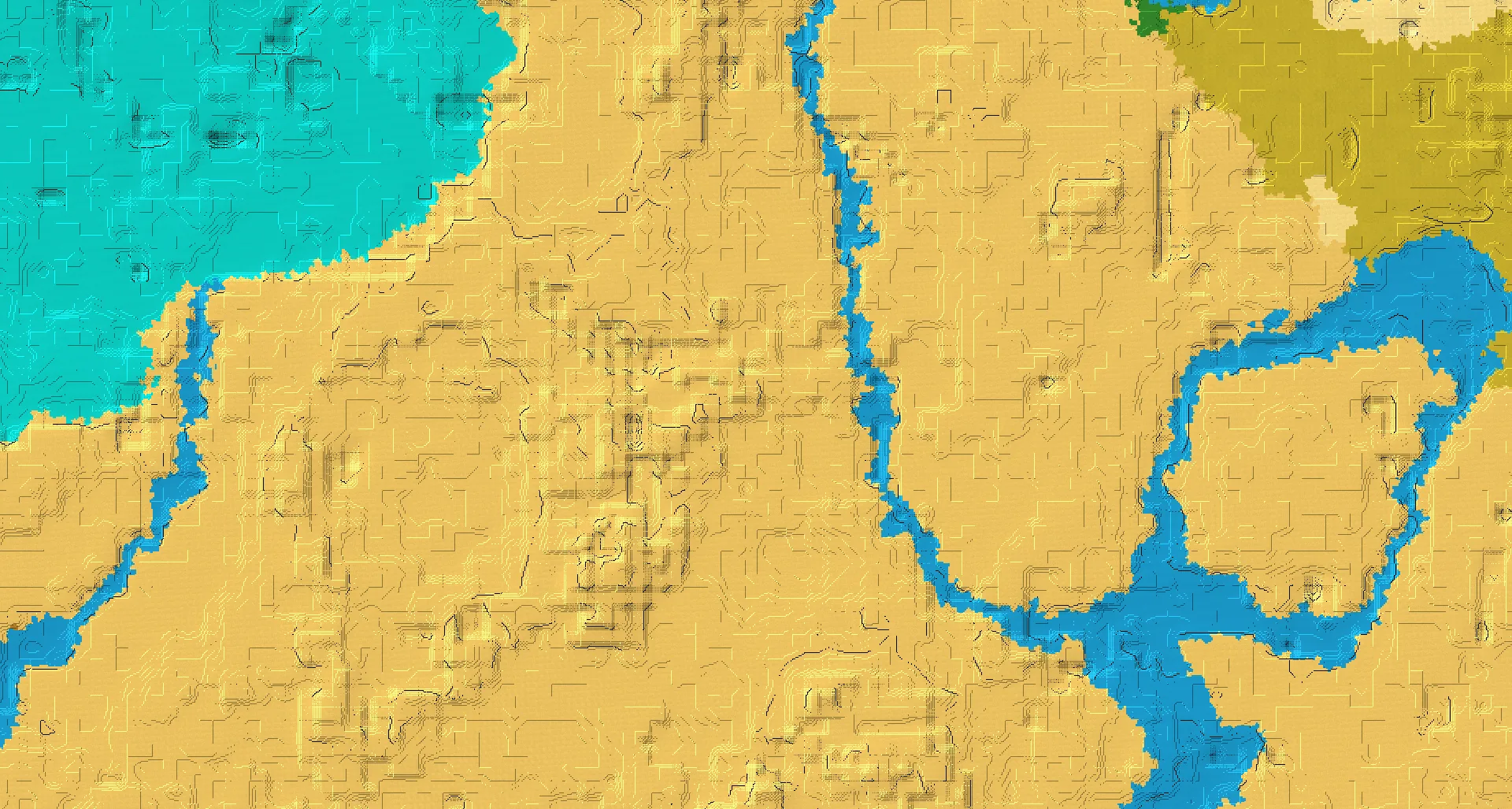 Seed map — Desert Temple Southeast of a Desert Start