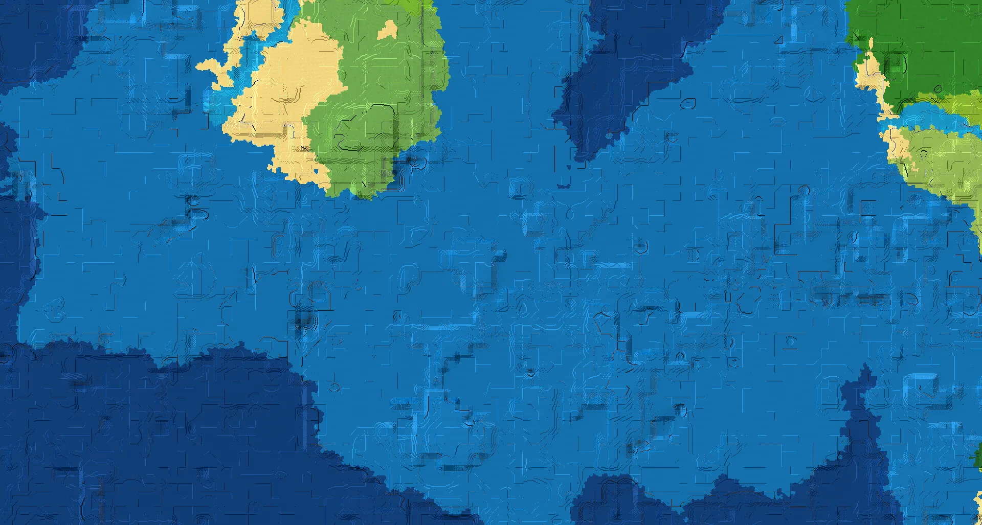 Seed map — Ocean-focused Start in Flower Forest