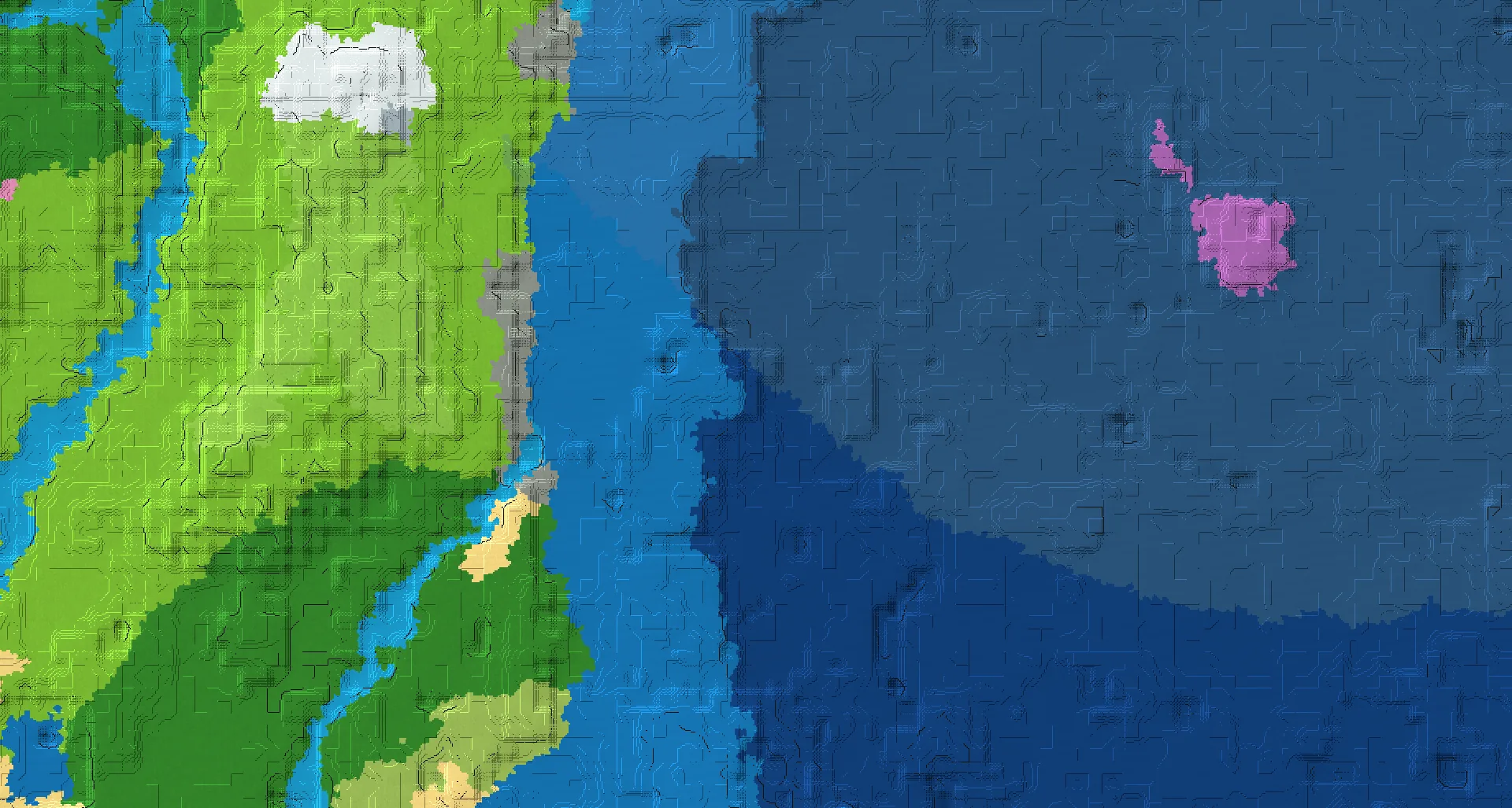 Seed map — Stronghold Southeast of a Beach Start