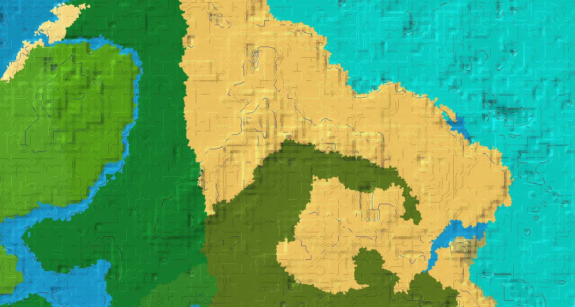 Seed map — Mangrove Swamp Southeast of a Desert Start