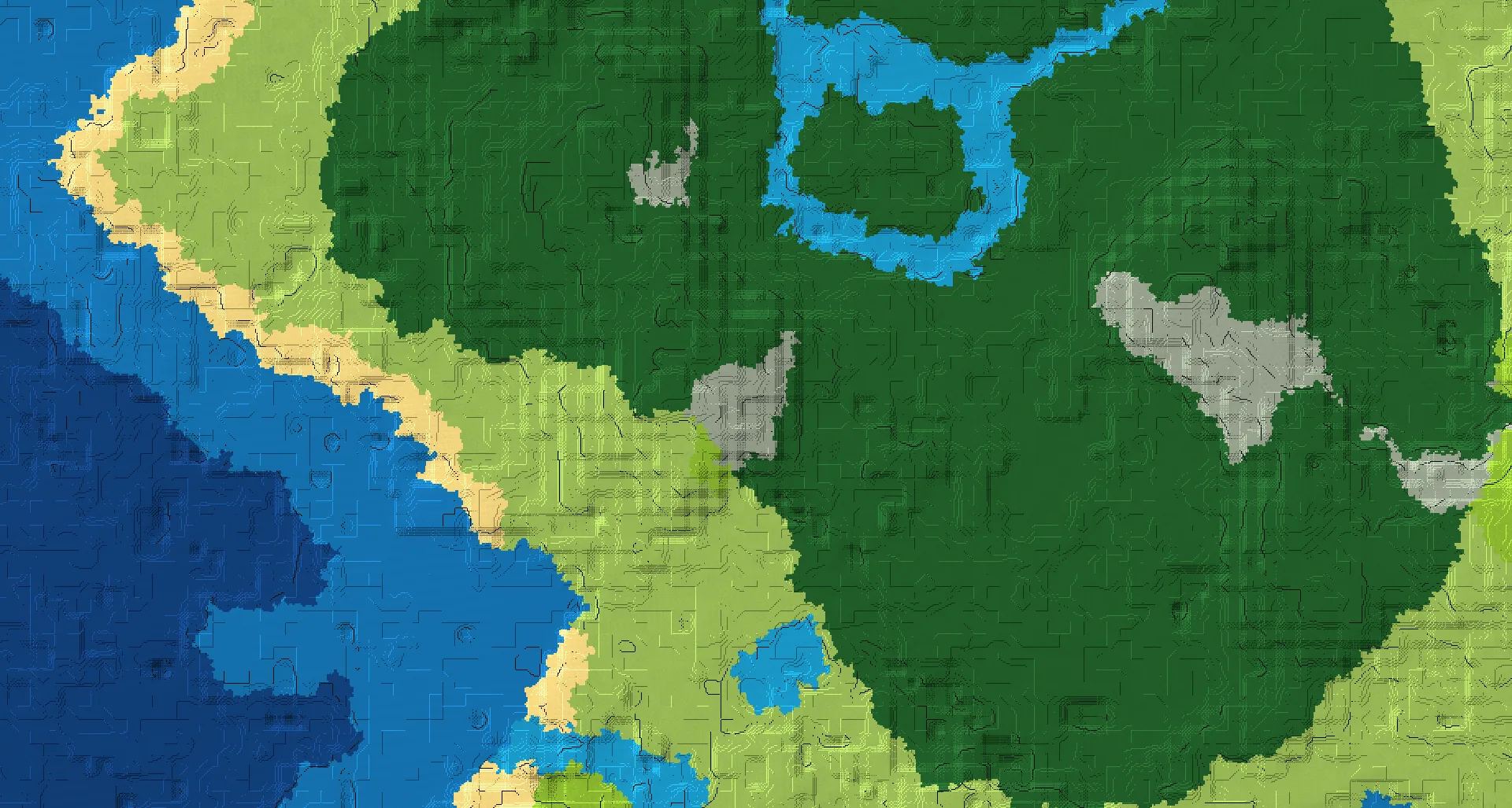 Seed map — Pale Garden Southeast of a Lush Caves Start
