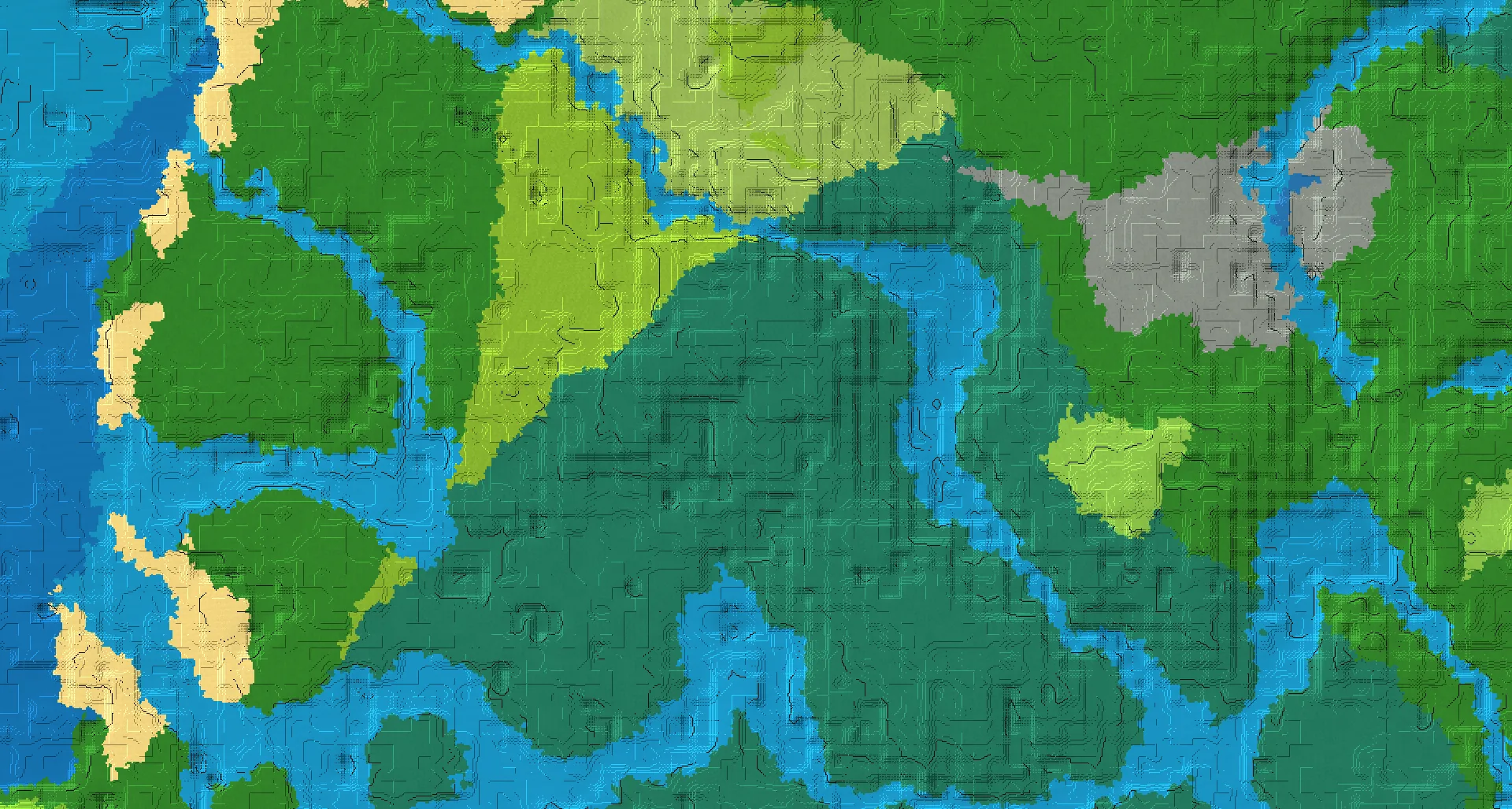 Seed map — Lush Caves Northeast of a Taiga Start