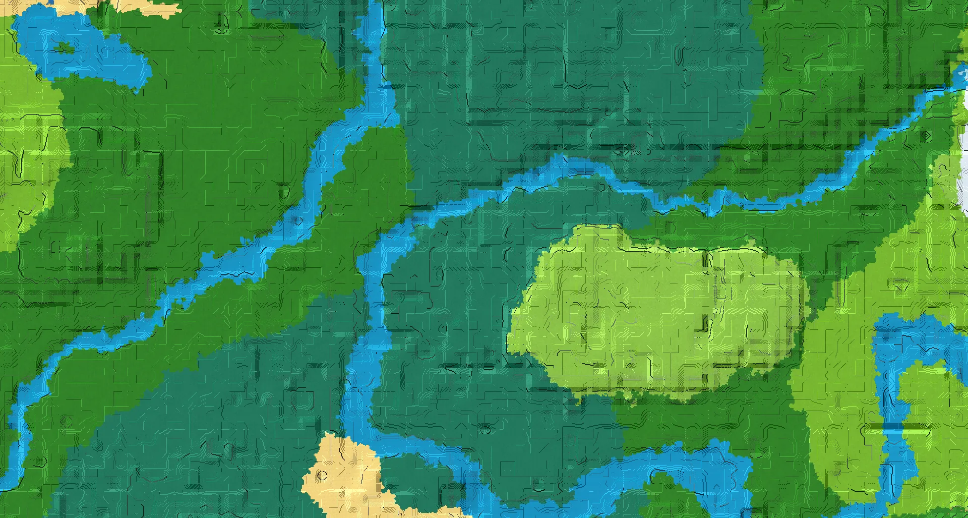 Seed map — Taiga Start with Trial Chambers at 0, 48