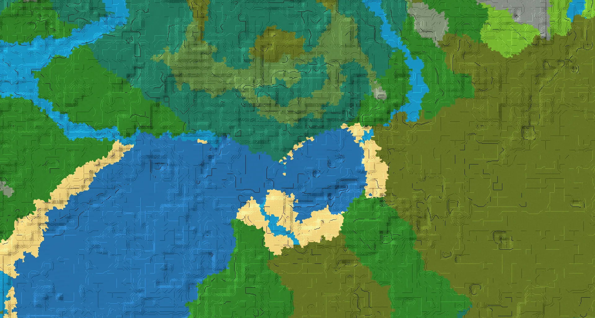 Seed map — Ocean Ruins Northwest of a Forest Start