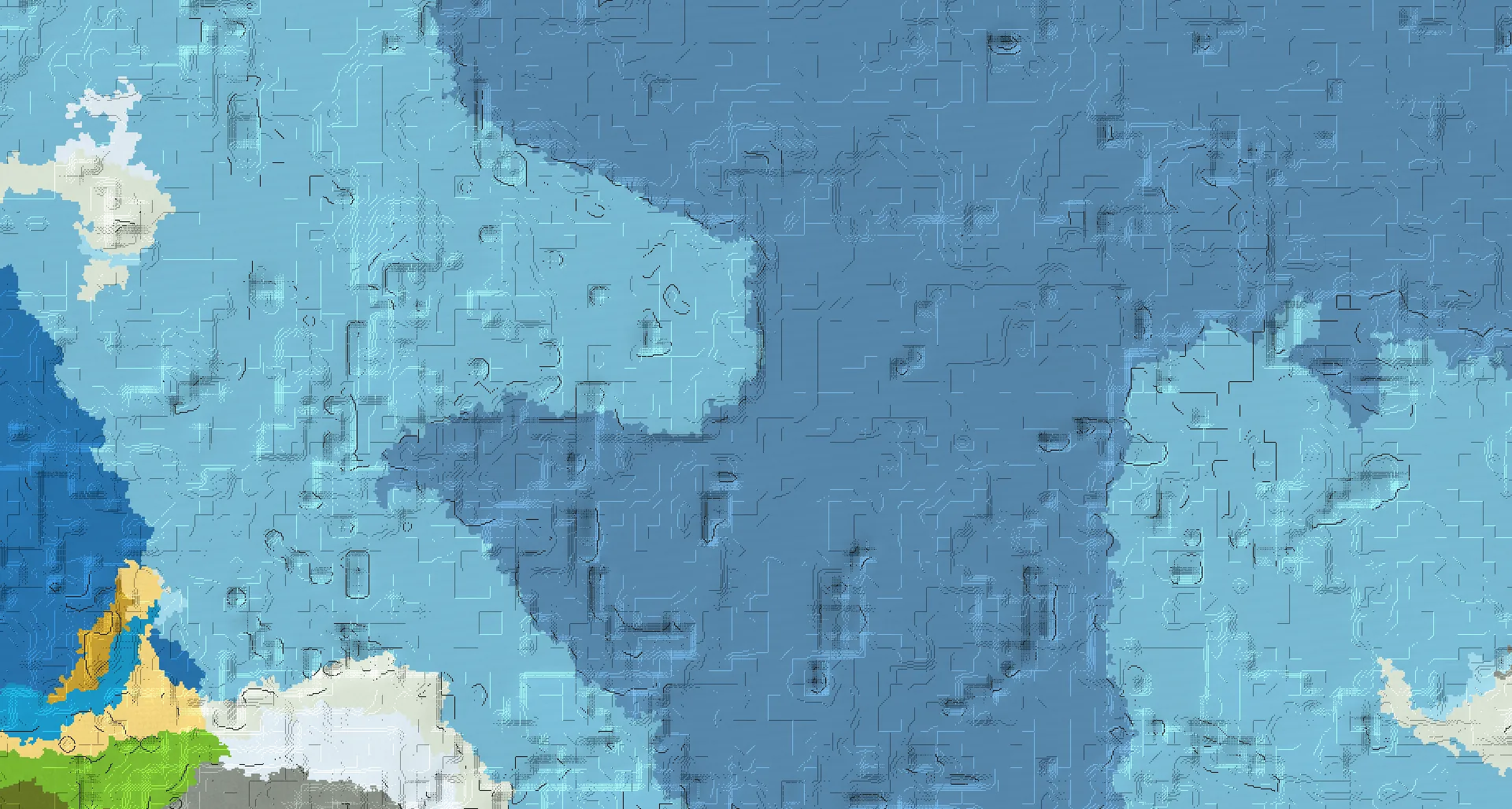Seed map — Shipwreck Northeast of a Snowy Plains Start
