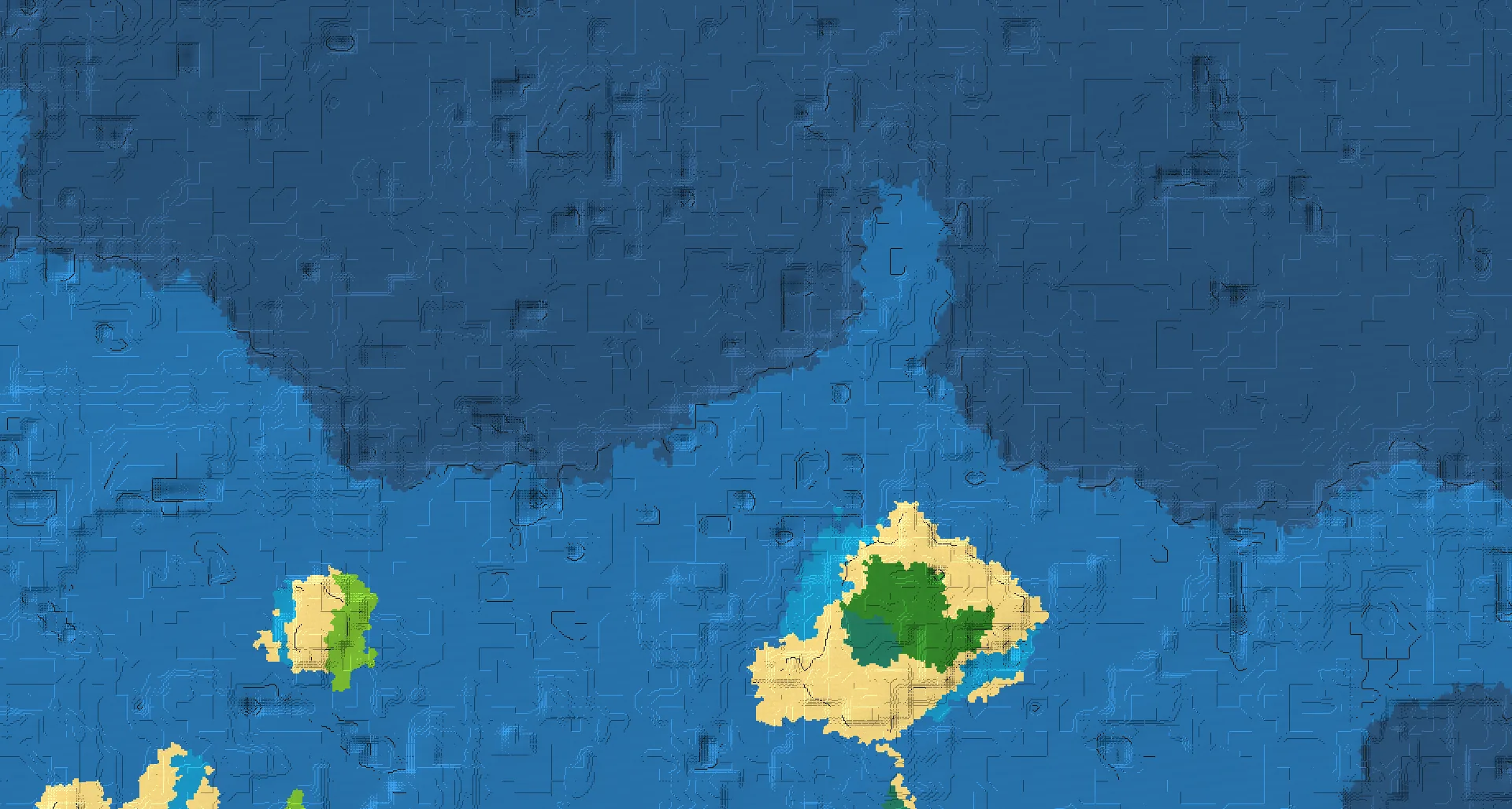 Seed map — Forest Ocean Start with a Shipwreck with Village