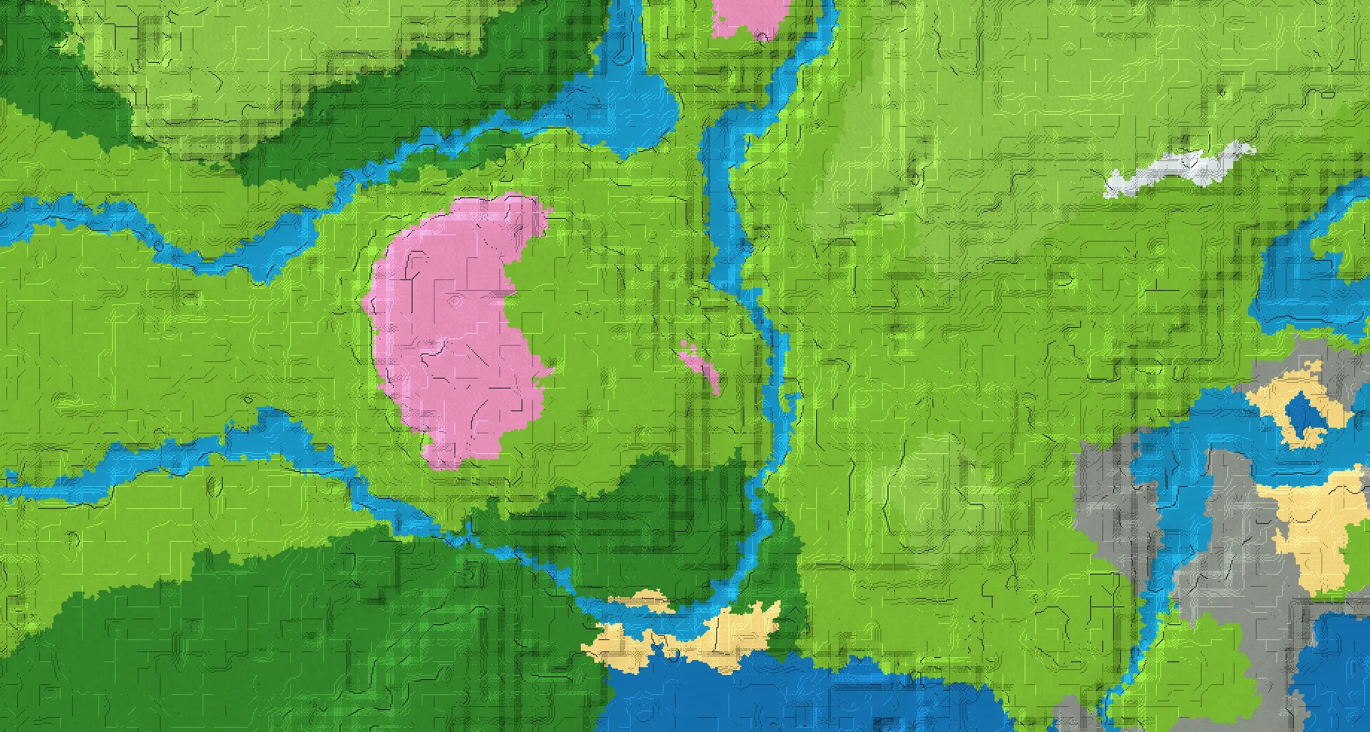 Seed map — Ruined Portal East of a Plains Start with Trial Chambers