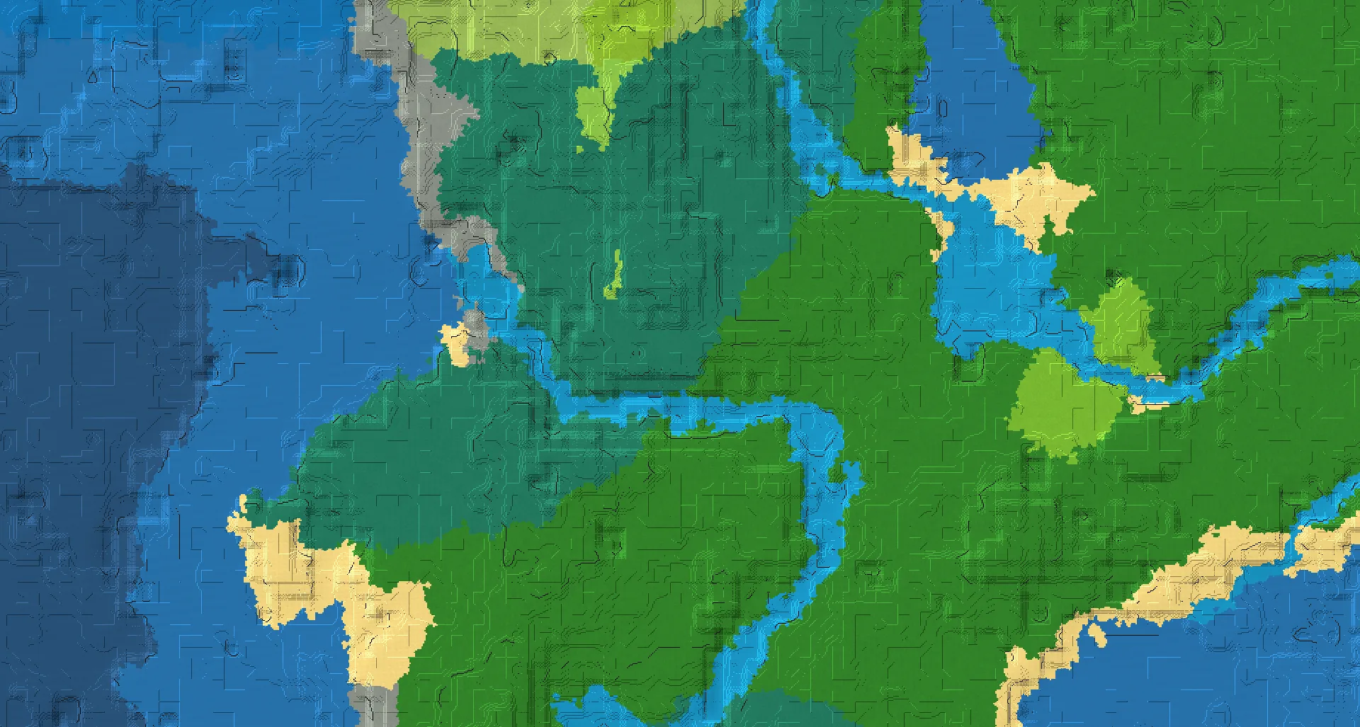 Seed map — Forest At the same X/Z position as a Taiga Start