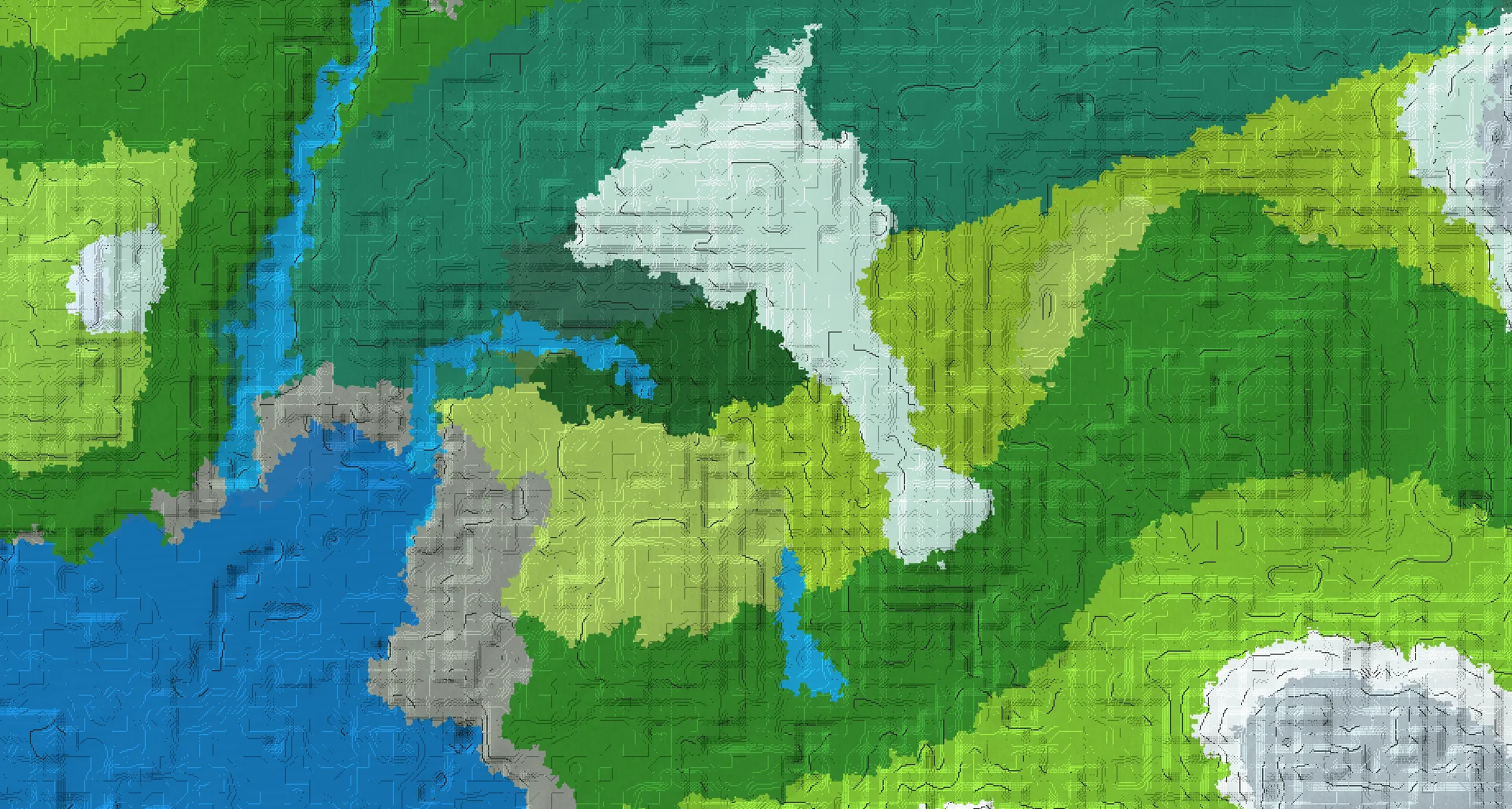 Seed map — Lush Caves Northwest of a Forest Start