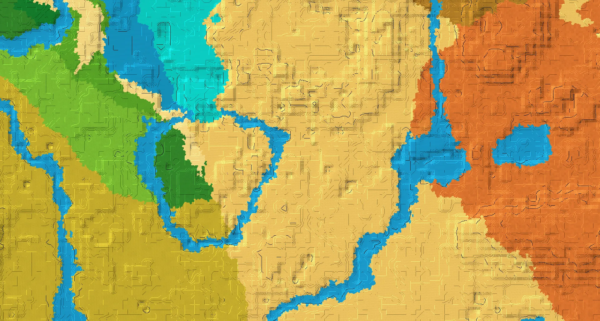 Seed map — Desert Temple Southeast of a Desert Start with Ruined Portal