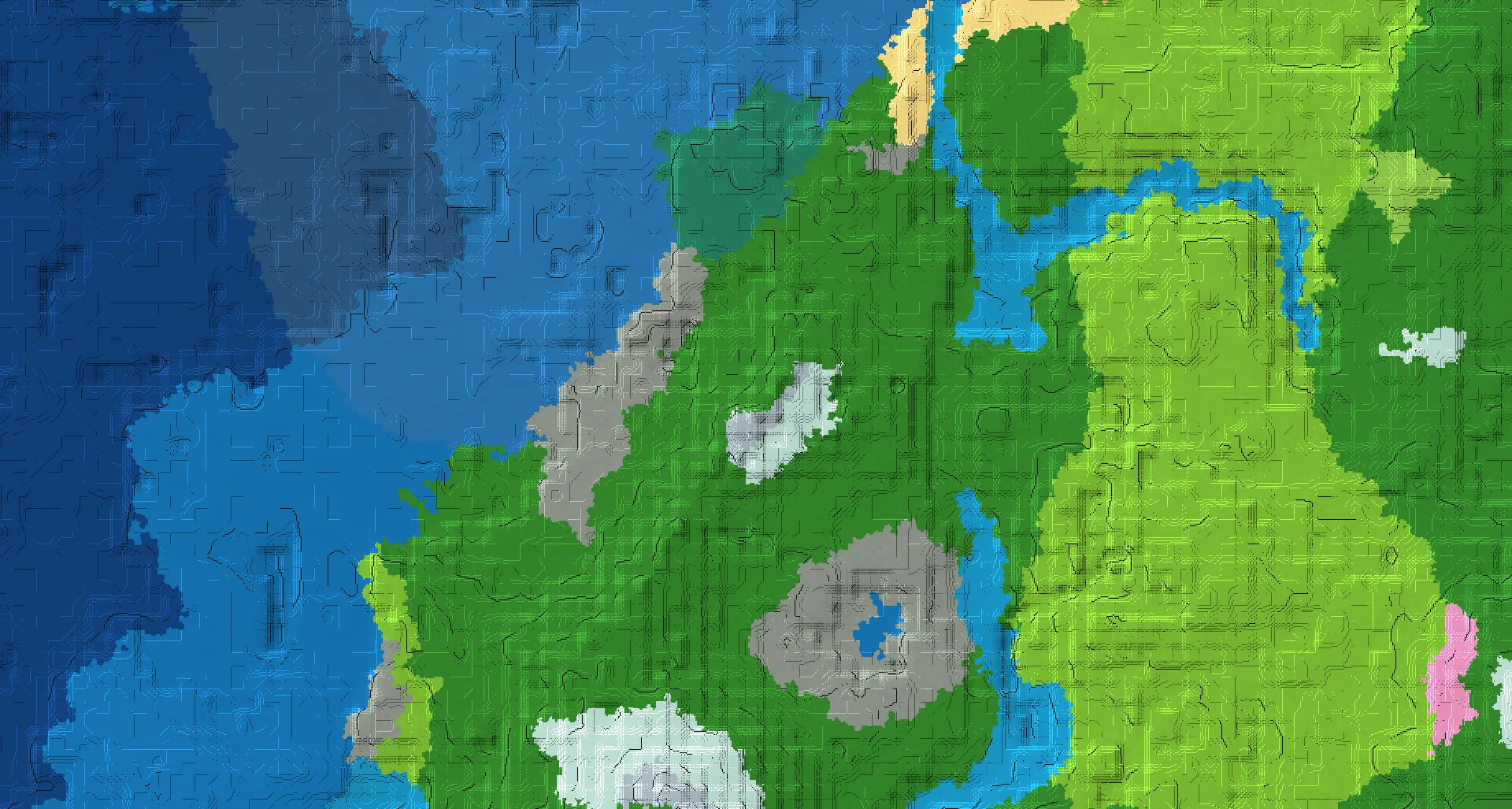 Seed map — Deep Dark Southeast of a Stony Shore Start