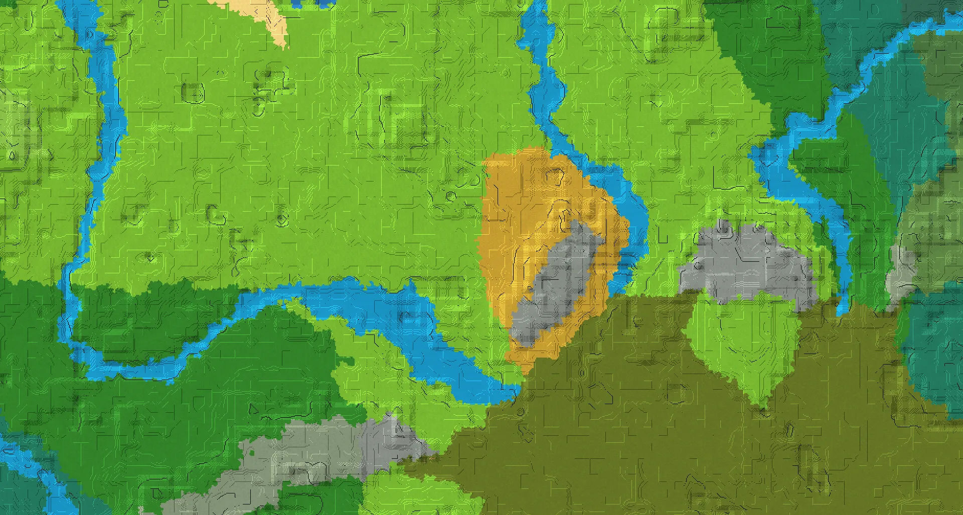 Seed map — Dappled Forest North of a Plains Start