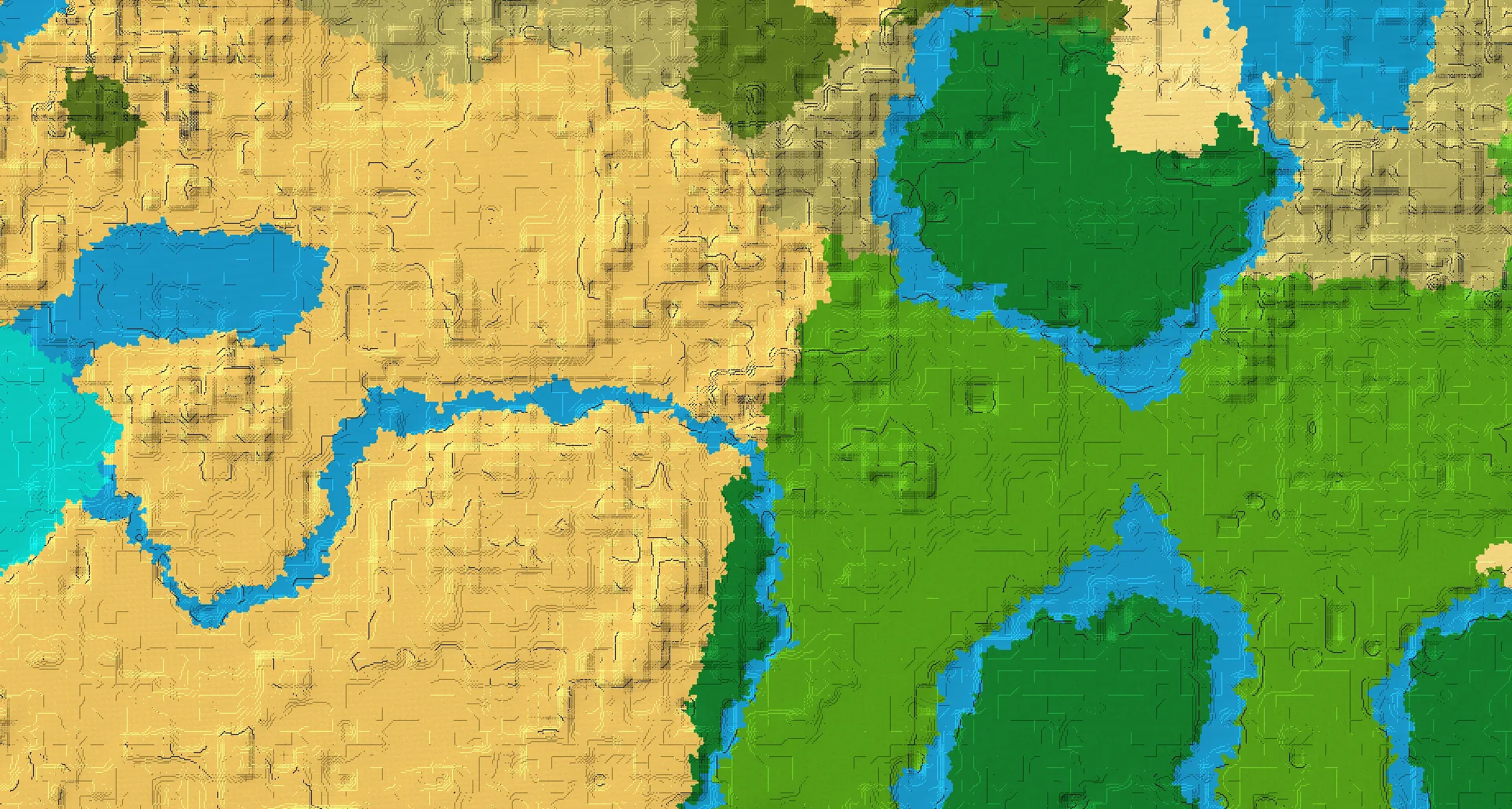 Seed map — Jungle Temple Southeast of a Windswept Savanna Start