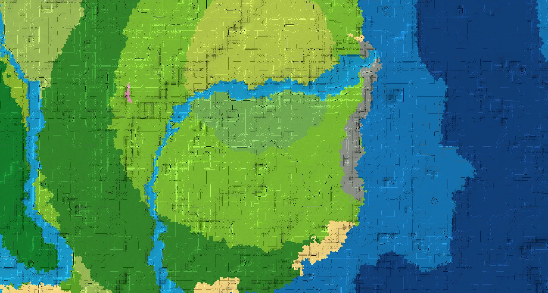 Seed map — Flower Forest North of a Forest Start
