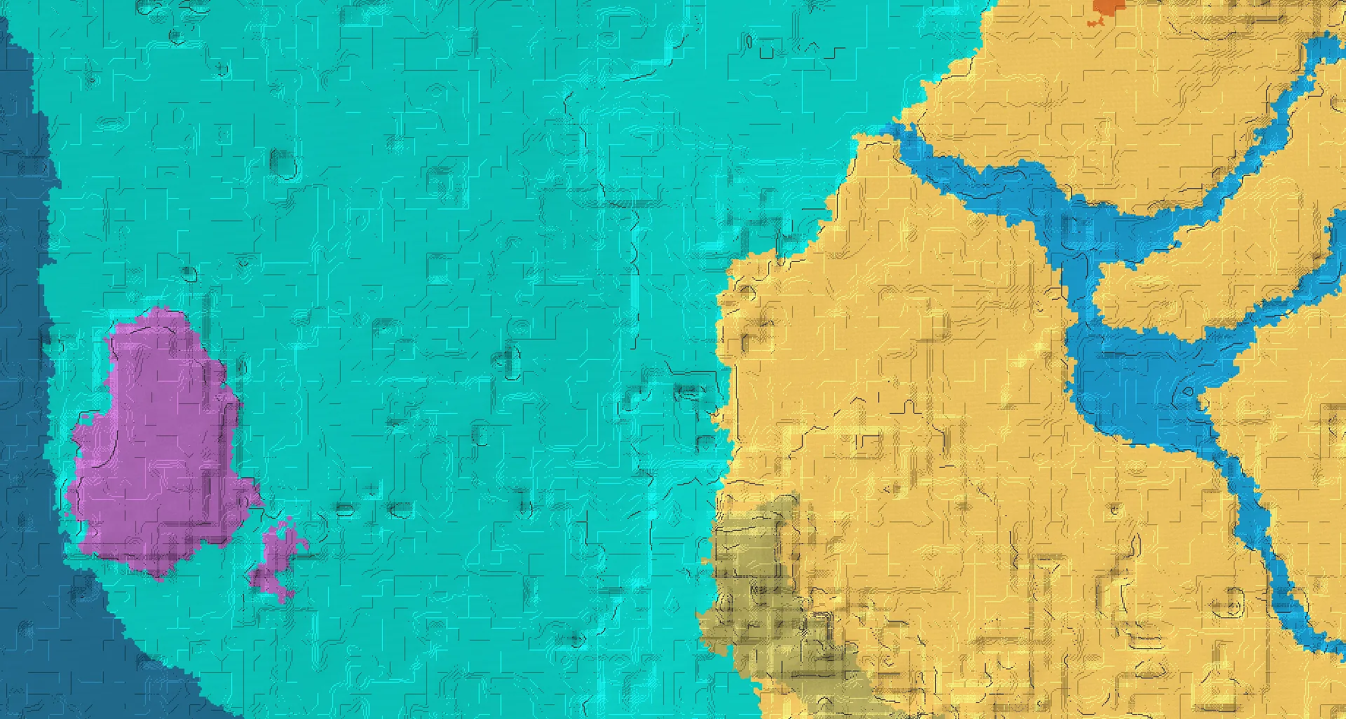 Seed map — Shipwreck West of a Desert Start