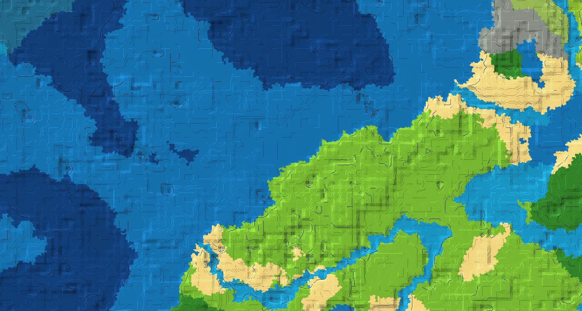 Seed map — Mineshaft Northwest of a Plains Start