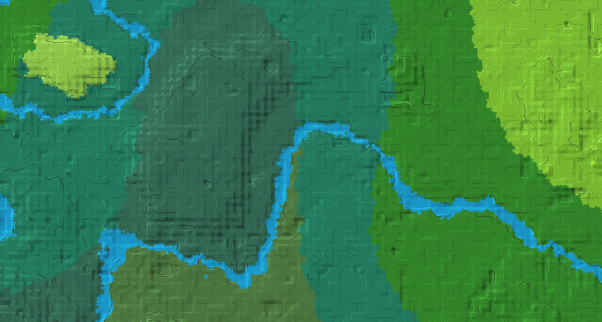 Seed map — Stronghold South of a Plains Start with Ruined Portal