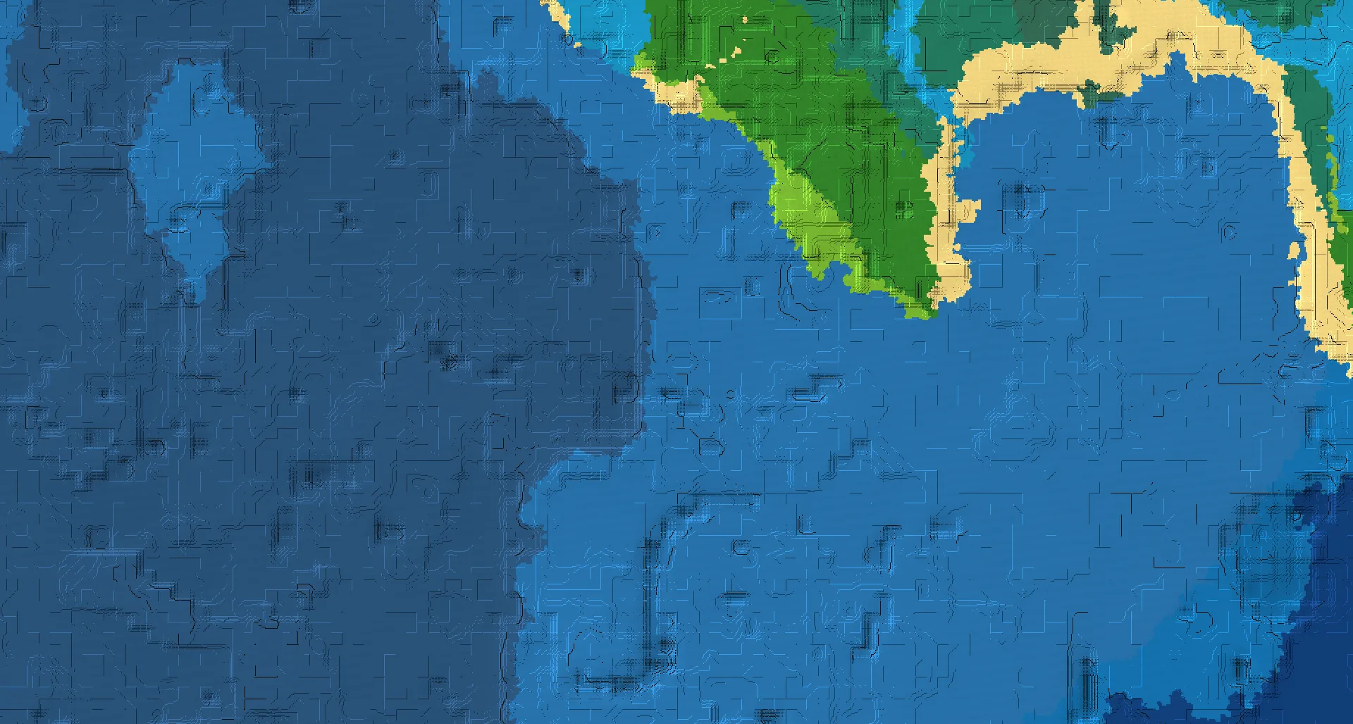 Seed map — Shipwreck Southwest of a Forest Start with Ocean Monument